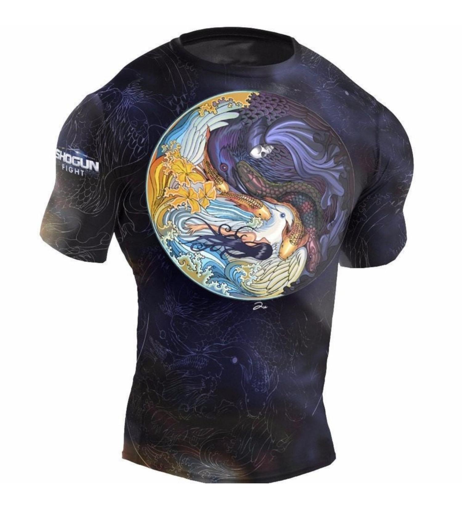 SHOGUN Fight Rash Guard BJJ MMA Premium Jiu Jitsu Grappling Compression Shirt - Large - Buy Online on SooperMarket.com