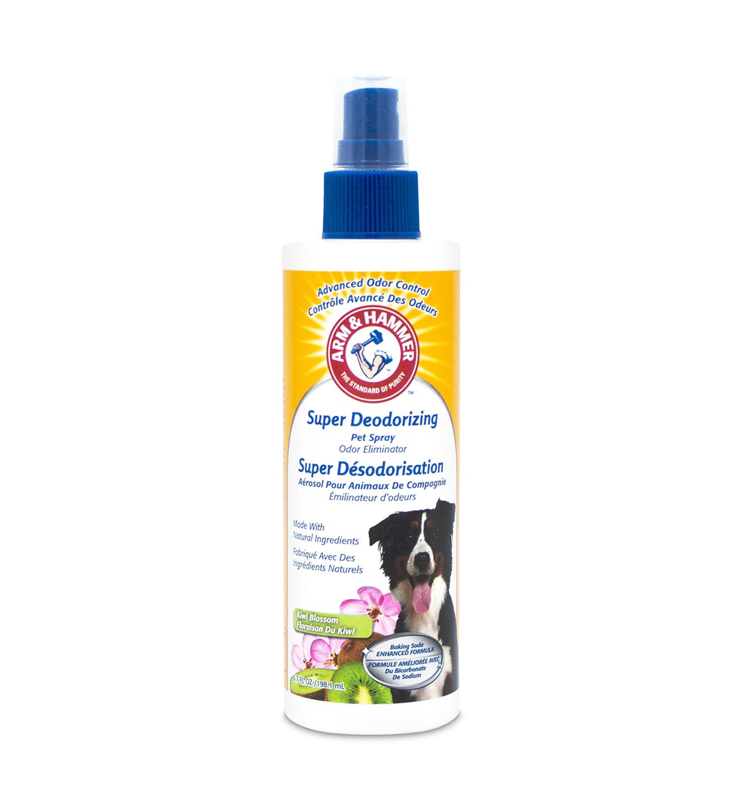 Arm & Hammer Super Deodorizing Spray for Dogs - Fresh Kiwi Blossom Scent - 6.7 oz | Odor Eliminator for All Dogs & Puppies - Buy Online on SooperMarket.com