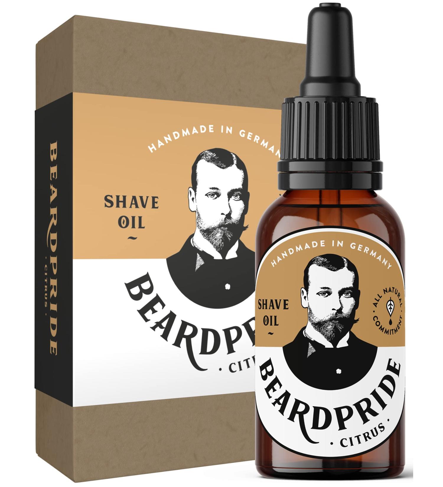 Beardpride Men's Razor & Shaving Oil Set | 100% Natural Citrus Care | Well-Groomed Shave | International Shipping - Buy Online on SooperMarket.com