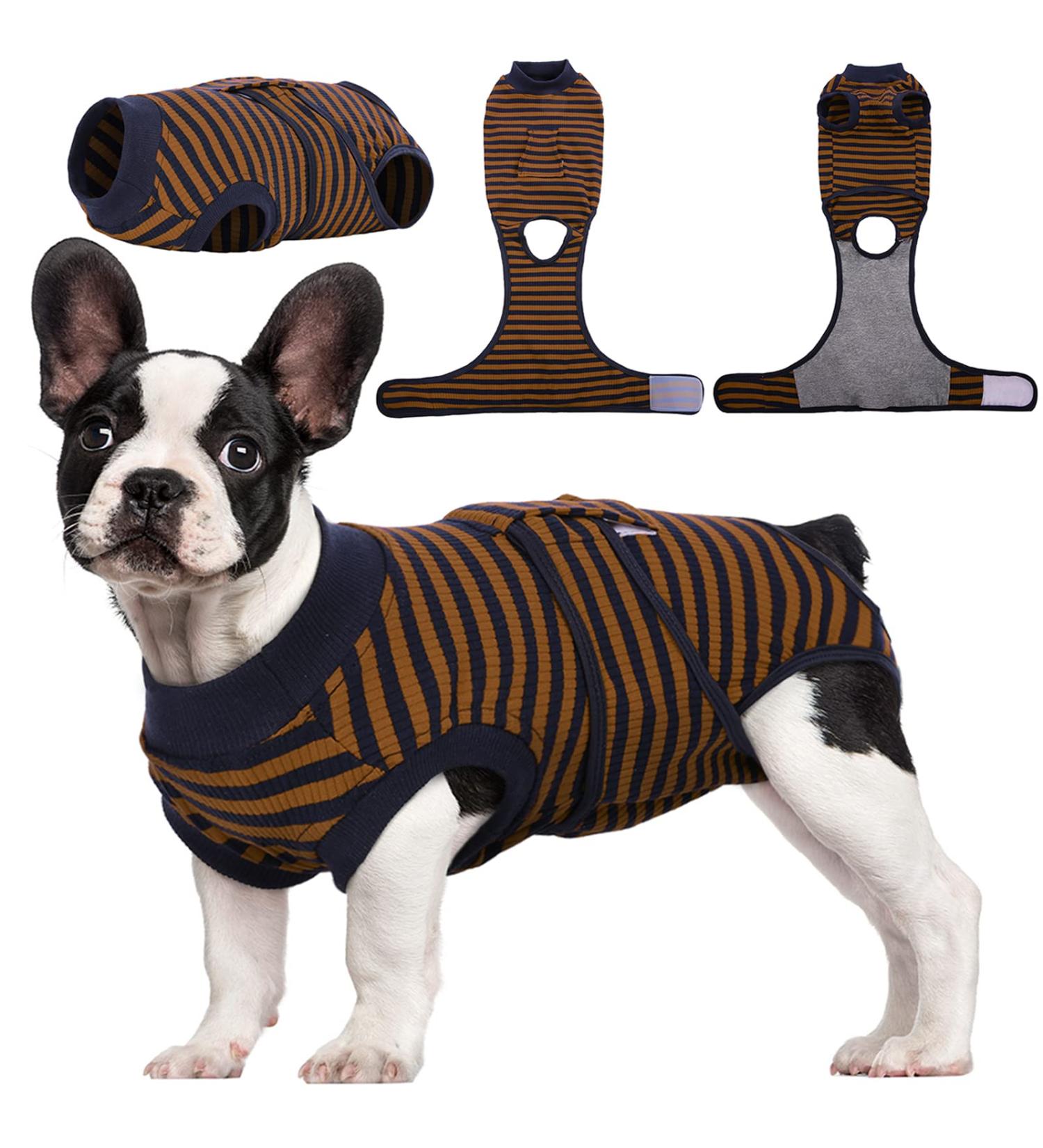 Kuoser Dog Body Post-Op for Male & Female Dogs - Breathable & Leakage Protection - Anti-Licking Recovery Suit (Brown Size M - 1 Pack) - Buy Online on SooperMarket.com