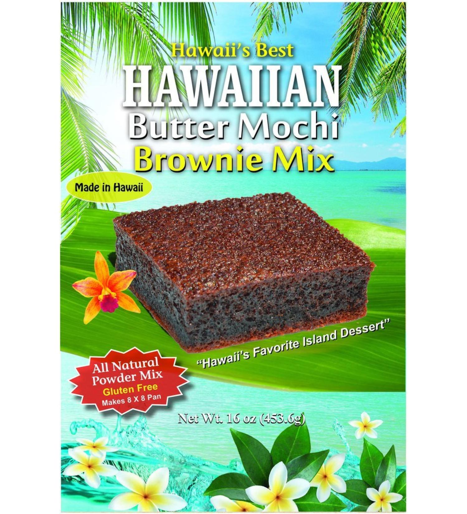 Hawaii's Best Butter Mochi Brownie Mix (With 100% Ghirardelli Cocoa) 1 Pound (Pack of 1)