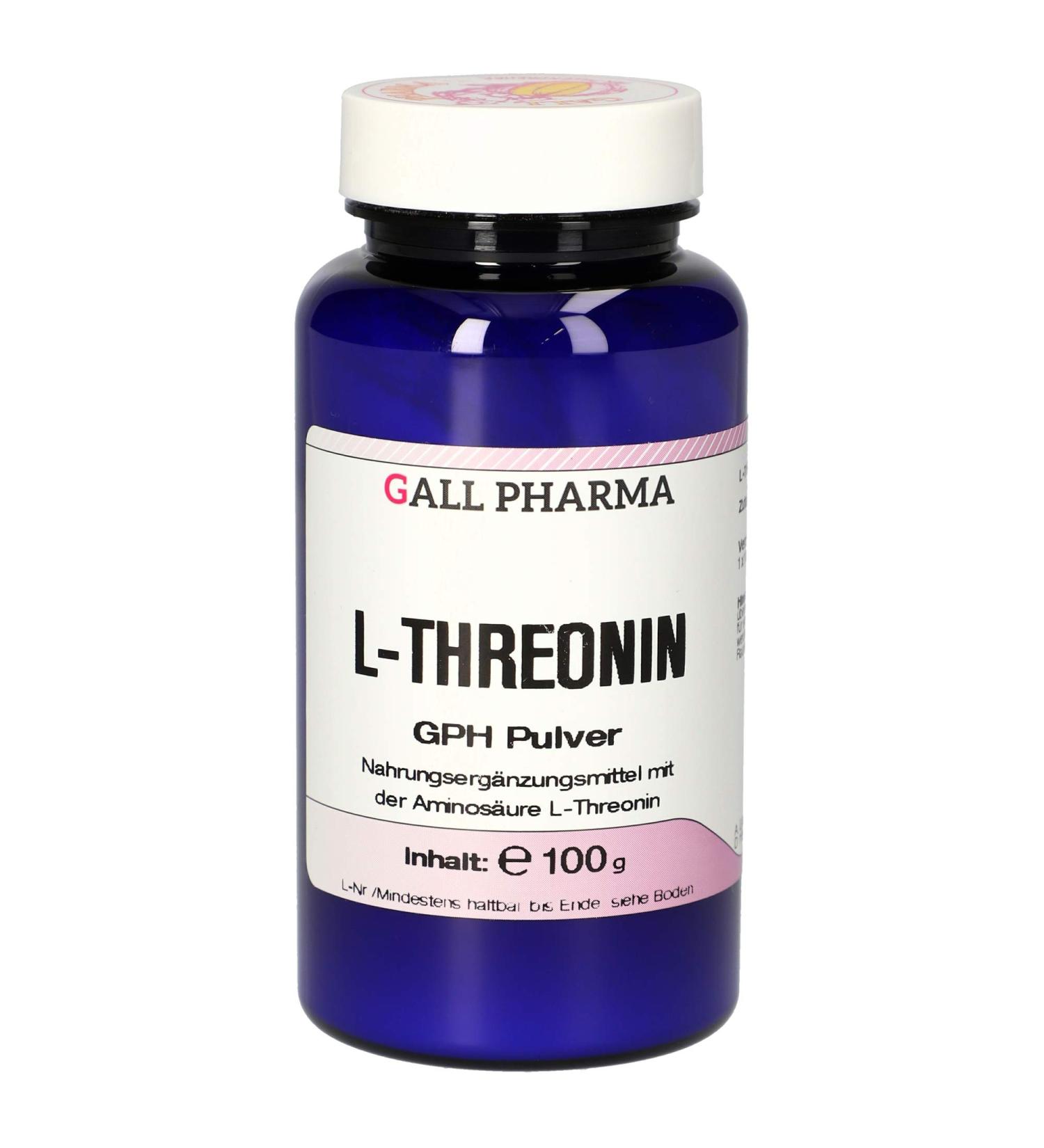 Gall Pharma L-Threonine GPH Powder - 100g | Premium Amino Acid Supplement for Optimal Health | International Shipping Available - Buy Online on SooperMarket.com