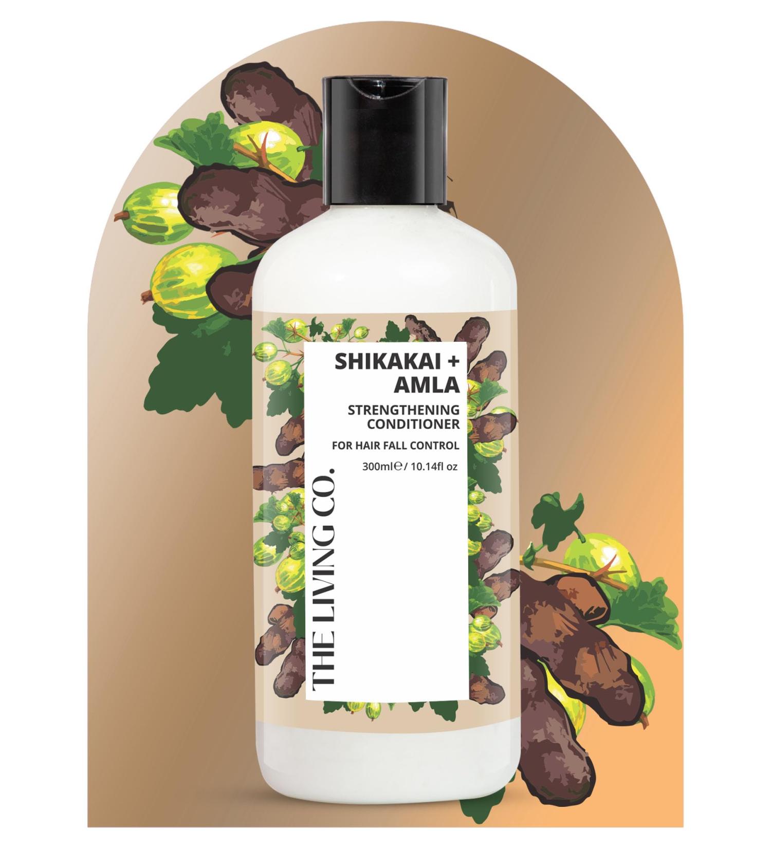Strengthening Conditioner for Hair Fall Control - Shikakai & Amla - 300ml | International Shipping - Buy Online on SooperMarket.com