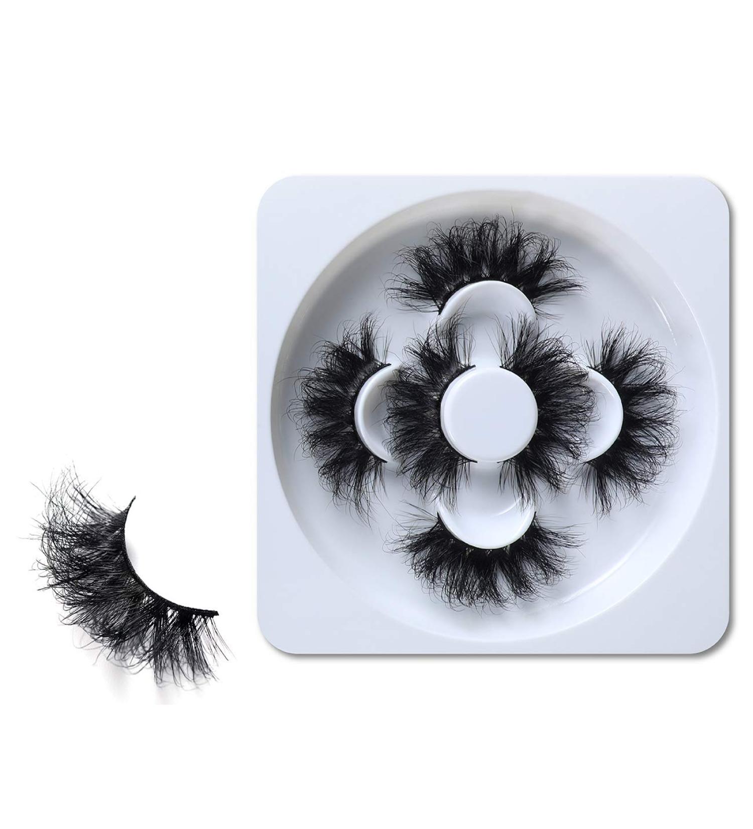 HICOCU 25mm Mink Lashes - 3 Pairs Set for Dramatic 3D Long Volume Look - Buy Online on SooperMarket.com
