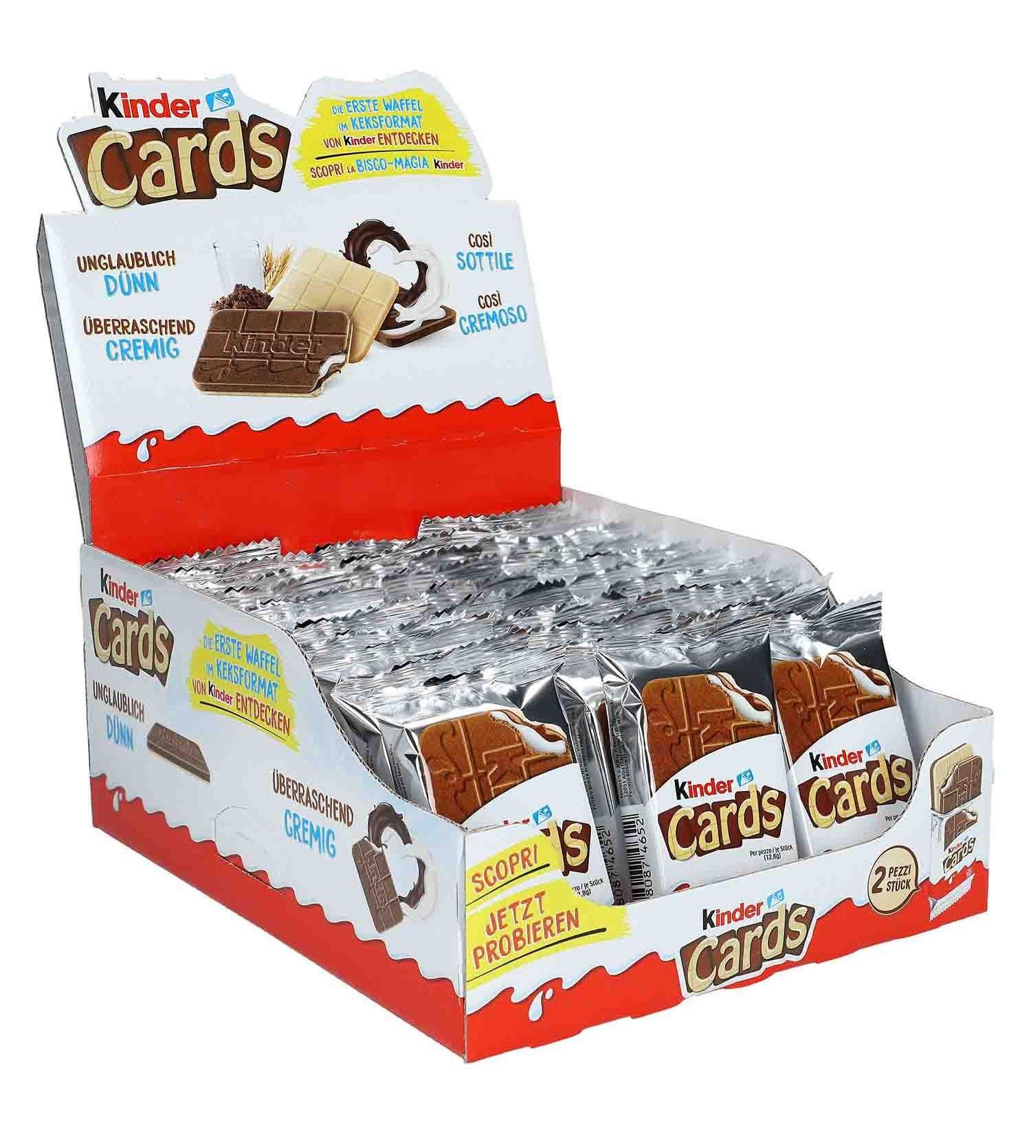 Kinder Cards Biscuit Waffles 30X 25.6G