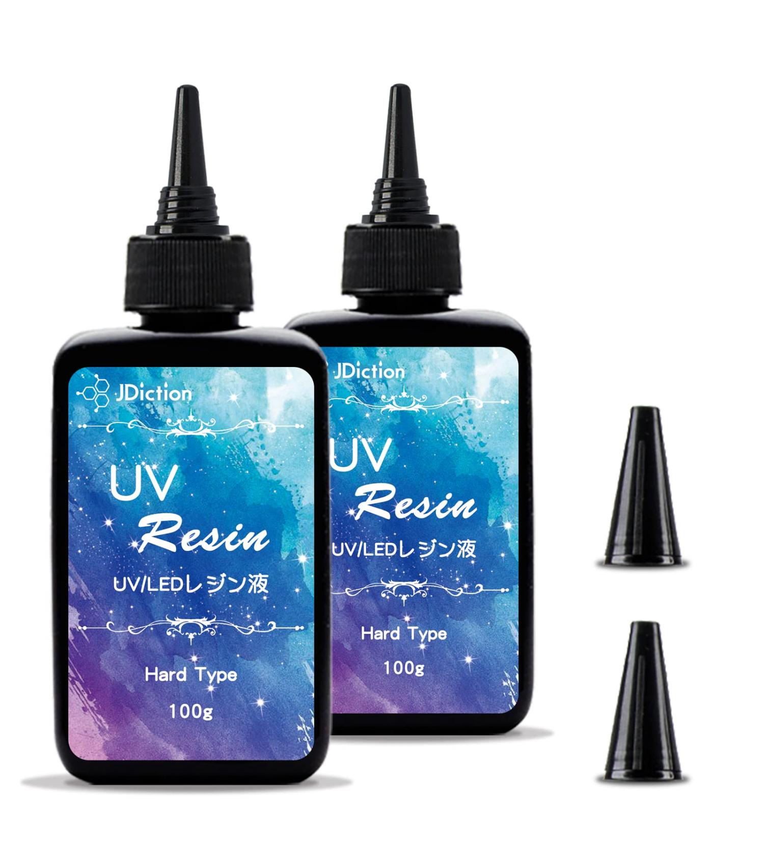 UV Resin 2 PCS Upgrade - Crystal Clear Hard Glue for DIY Jewelry & Crafts (200g) - Buy Online on SooperMarket.com