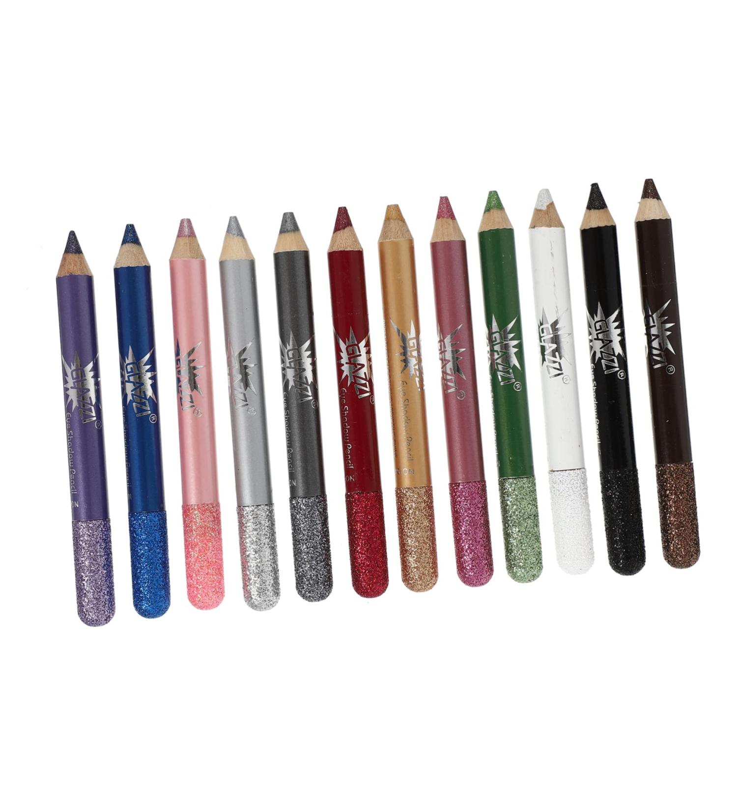 MUSISALY 12pcs Pearlescent Eyeshadow Pencil Eyebrow Pencil Makeup Liner Pencil Makeup Eyeliner Wood - Buy Online on SooperMarket.com