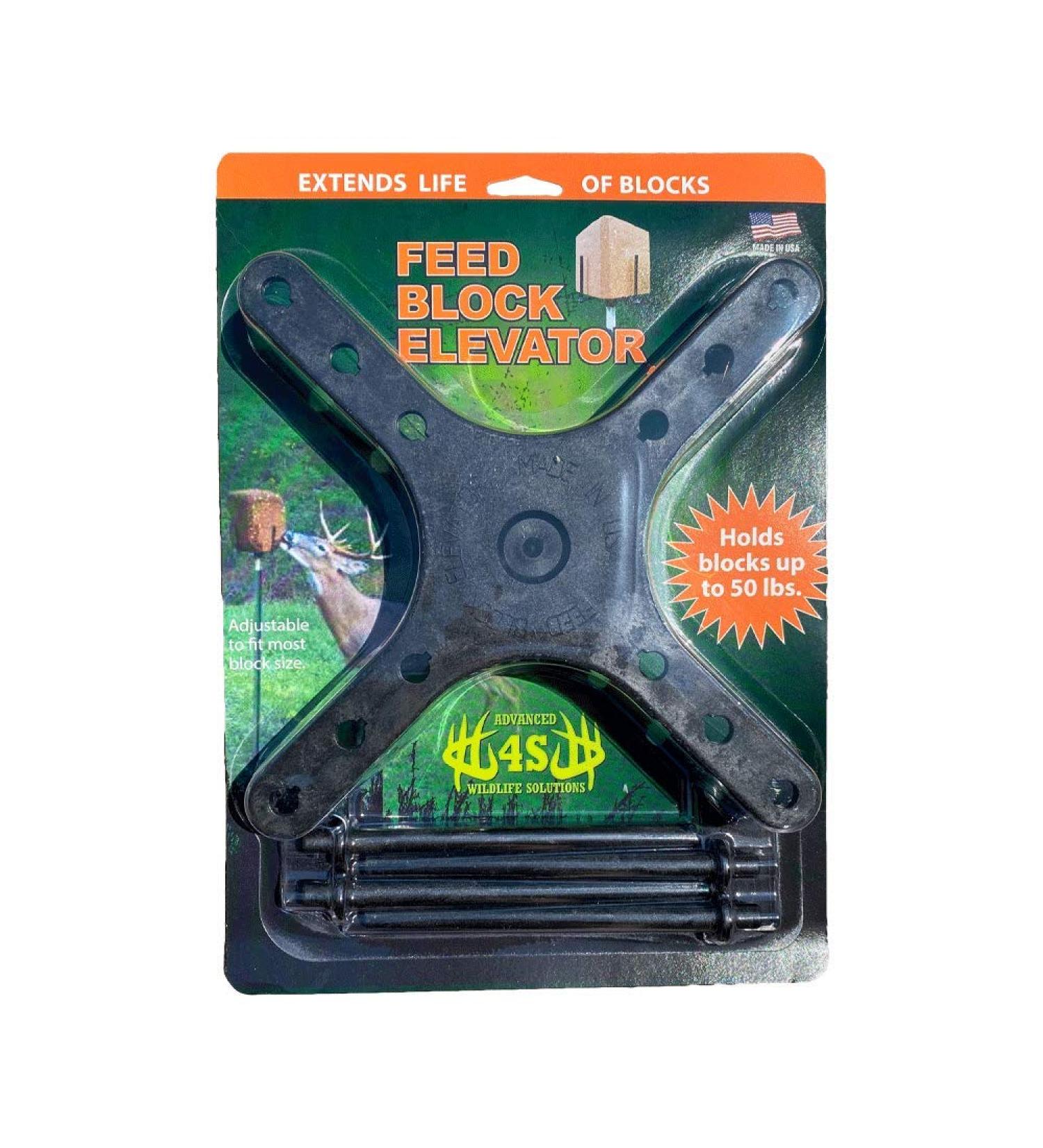 4S Feed Block Elevator - Attract Deer, Livestock, and Cattle with 50 LB Salt Block - Wildlife & Hunting Solutions - Buy Online on SooperMarket.com