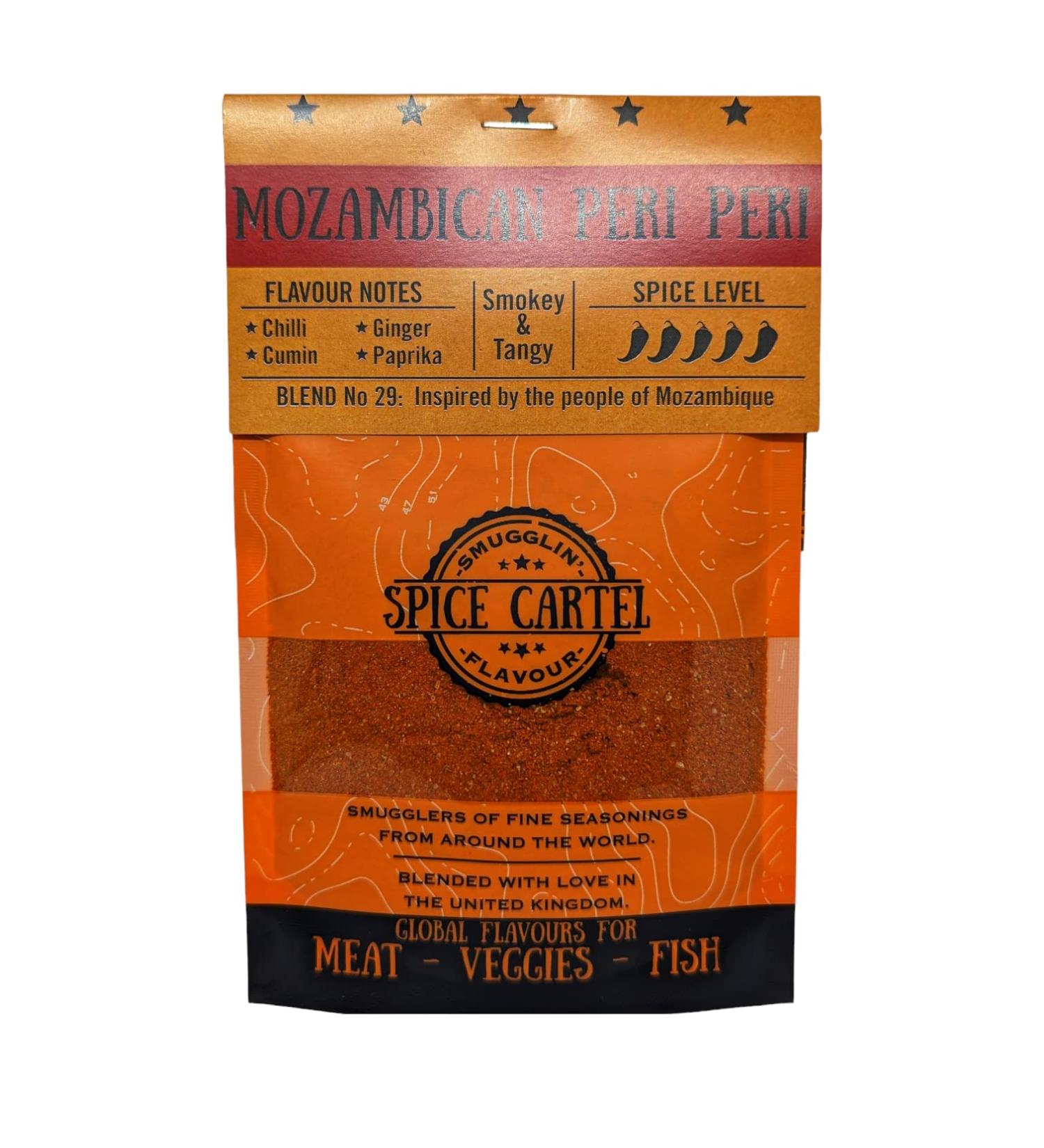 Spice Cartel Mozambican Peri Peri Seasoning | Handmade in the UK, 35g Resealable Pouch - Buy Online on SooperMarket.com