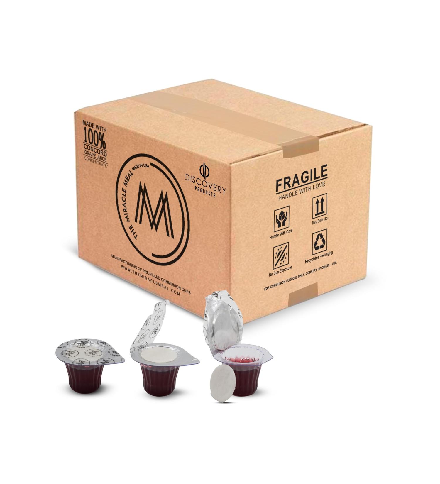 DISCOVERY PRODUCTS Pre-Filled Communion Cups with Wafer & Juice - Pack of 250 - Buy Online on SooperMarket.com