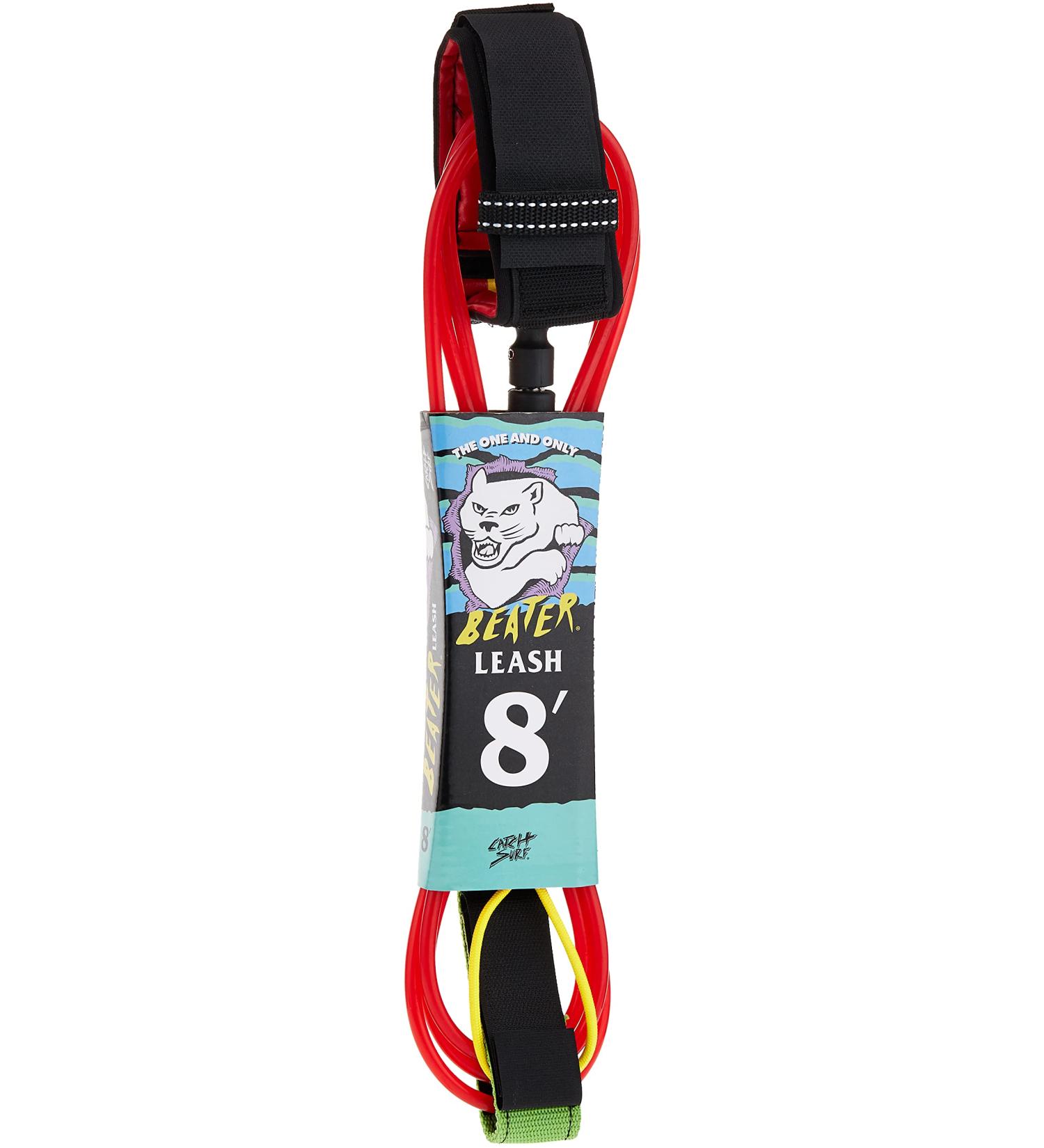 Catch Surf Beater 8' Leash - Rasta | Premium Surfing Accessory - Buy Online on SooperMarket.com