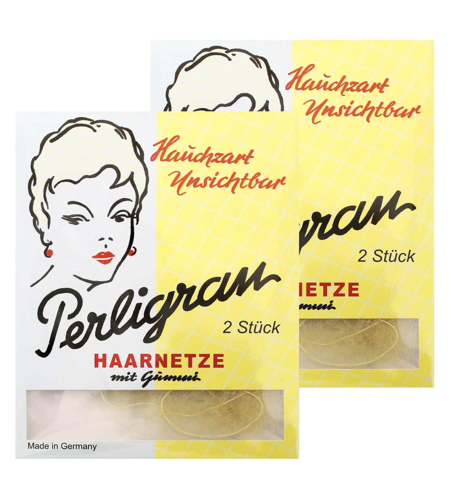 Buy Perligran Hair Net with Elastic - Dark Blonde 2x2 Pack | Ideal for All Hair Types - International Shipping Available - Buy Online on SooperMarket.com