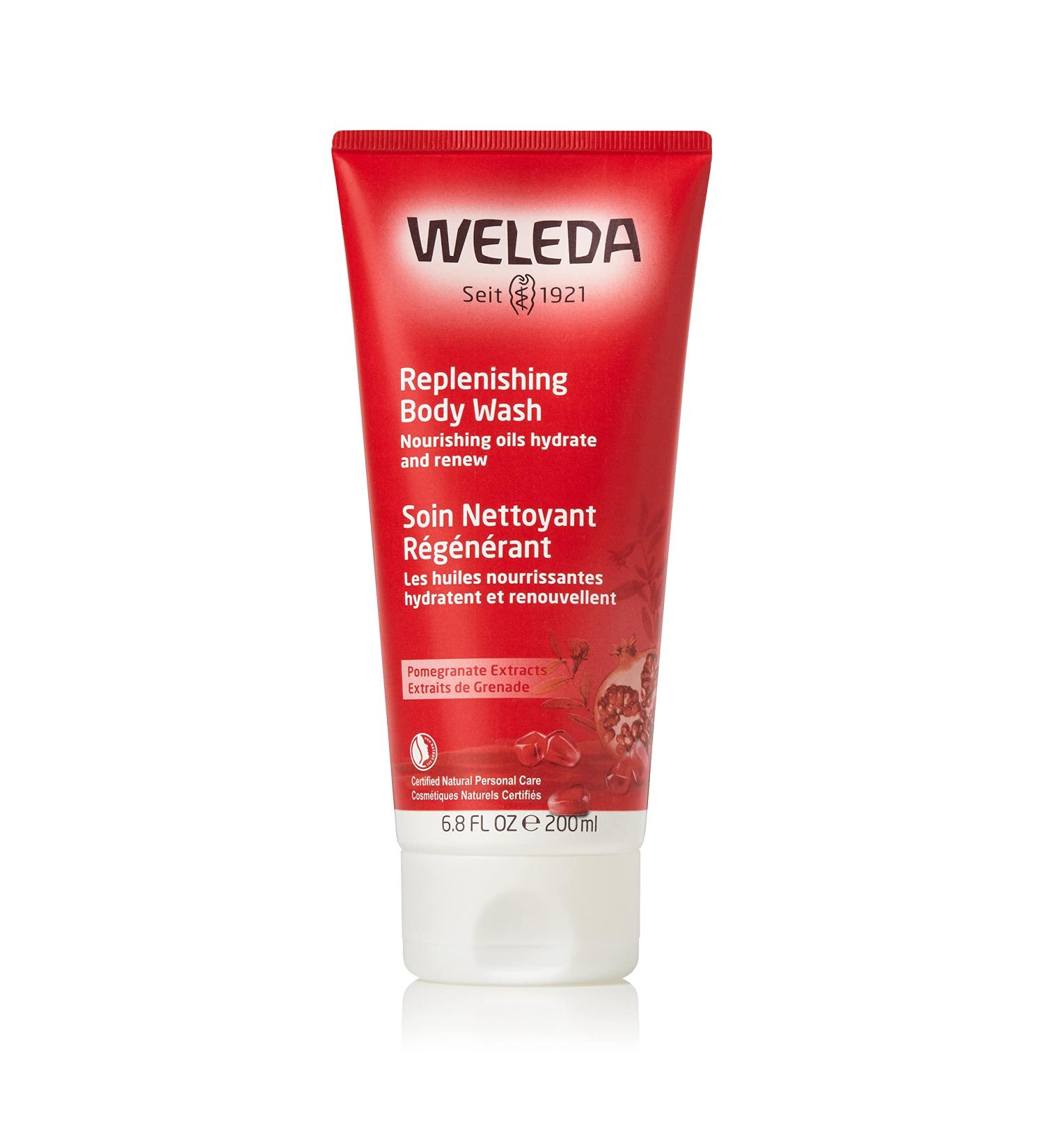 Weleda Pomegranate Creamy Body Wash 6.8 fl oz - Nourishing & Natural Cleansing - Buy Online on SooperMarket.com
