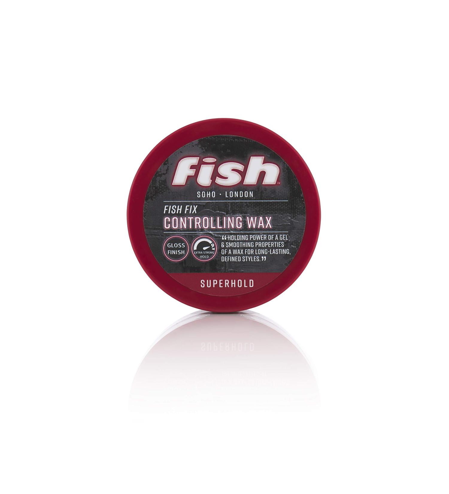 FISH Superhold Fish Fix Controlling Hair Wax 100ml - Long-lasting Hold and Control for Men and Women - Buy Online on SooperMarket.com