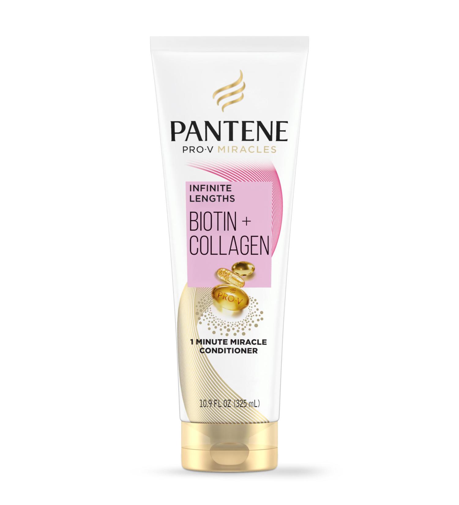 Pantene Pro-V Miracles Infinite Lengths Biotin + Collagen 1 Minute Miracle Conditioner 325mL 325 mL (Pack of 1) - Buy Online on SooperMarket.com