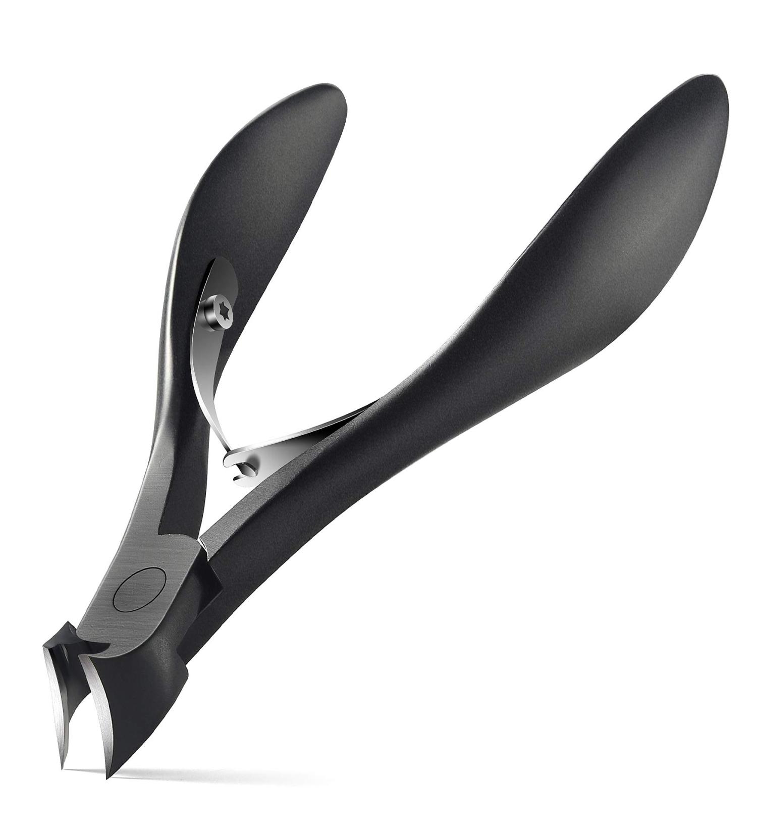 FERYES Precision Toenail Clipper | Stainless Steel Nail Cutter for Thick or Ingrown Toenails | Podiatrist Recommended | Manicure Pedicure Clipper - BLACK - Buy Online on SooperMarket.com