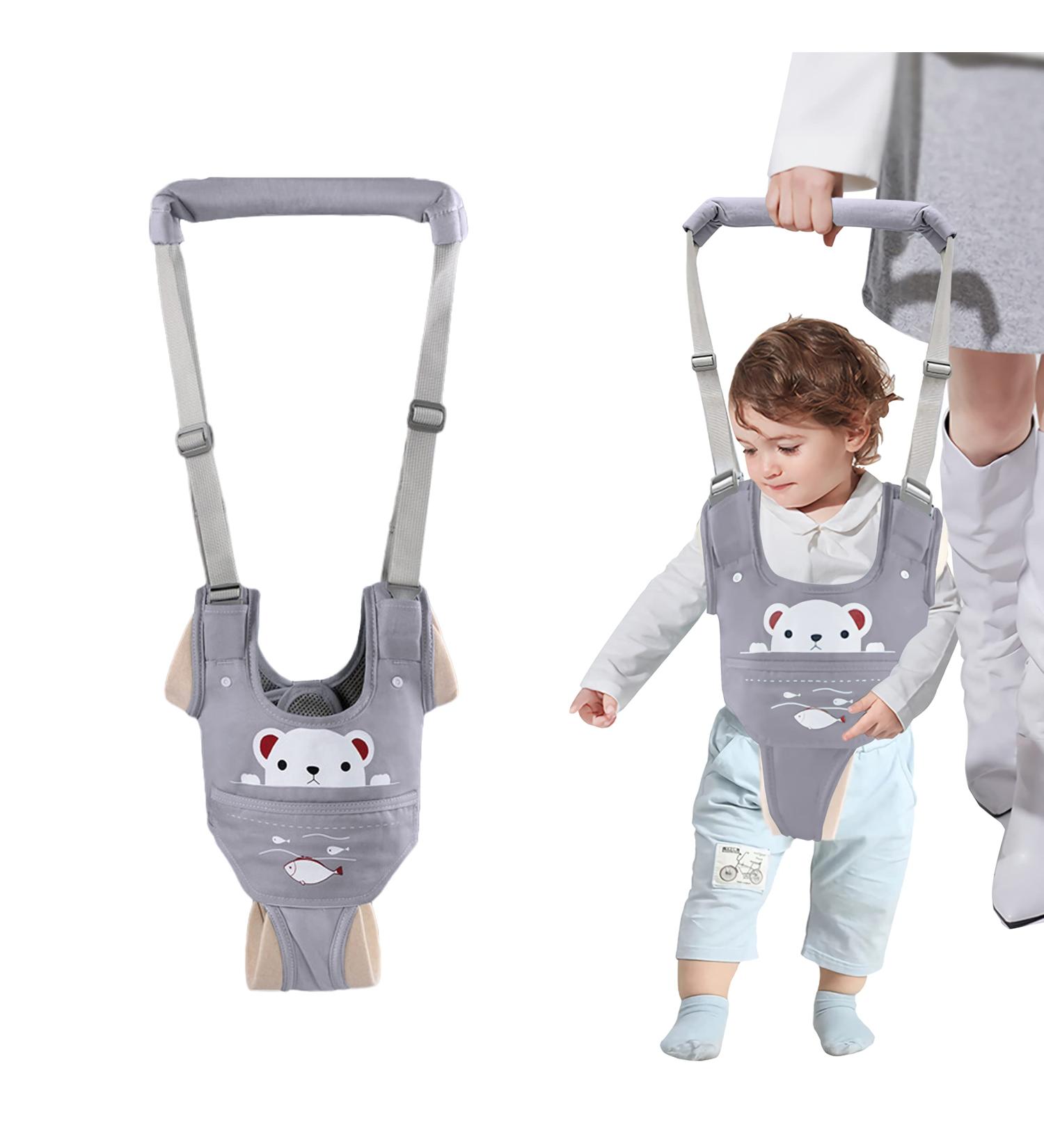 Adjustable Baby Walking Harness with Detachable Crotch - Grey, 9-24 Months - Buy Online on SooperMarket.com