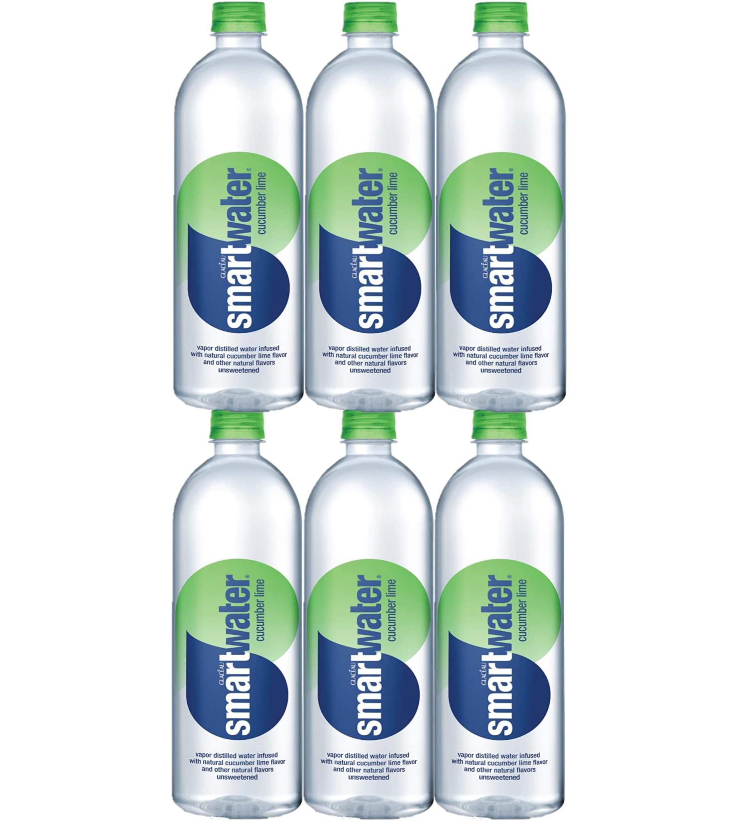 Smartwater Cucumber Lime 700mL Bottles - Pack of 6 | 23.67 Fl Oz - Buy Online on SooperMarket.com