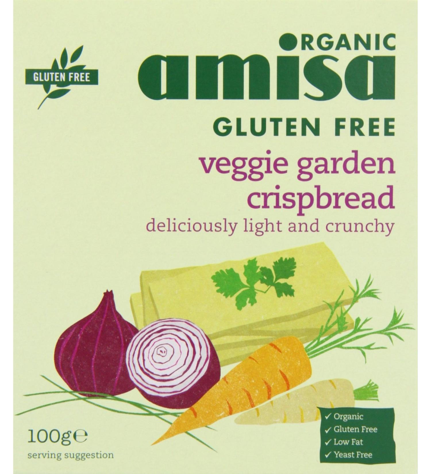Amisa | Crispbread - Veggie Garden Gf | 12 x 100G - Buy Online on SooperMarket.com