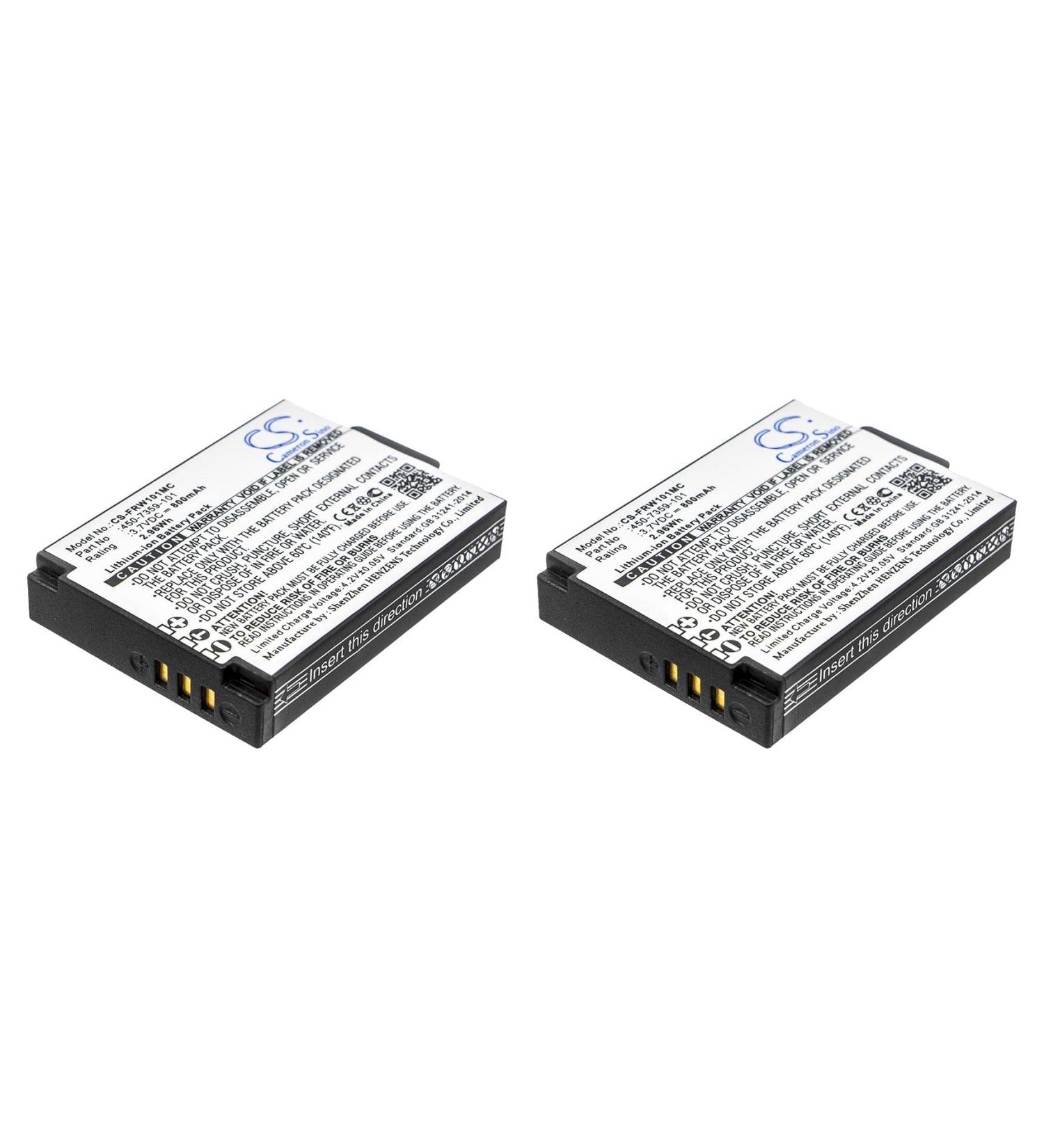 2 Pcs Battery Replacement for FrontRow ITM-01 Pendant Microphone Juno ISM-01 FR Wearable Lifestyle 450-7359-101