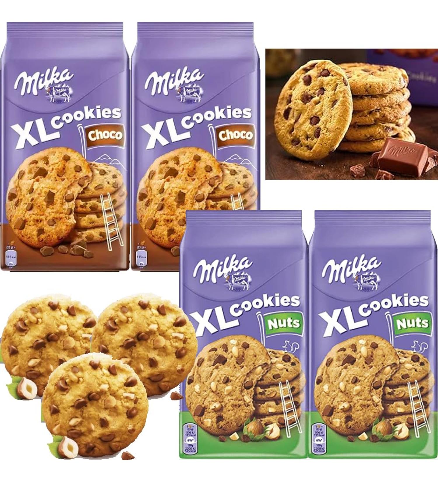 04 x Milka Xl Cookies Choco Hazelnut 184g | VIMIX - Buy Online on SooperMarket.com