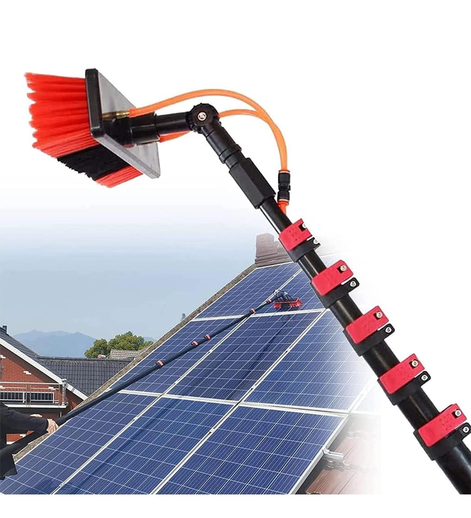 photovoltaic cleaner window cleaning pole 3.6m-10.8m Window Cleaning Telescopic Pole Water Fed Extendable Brush Suitable For Cleaner Conservatory Roof Photovoltaic Panel Cleaning Photovolta 3.6m/11.8ft - Buy Online on SooperMarket.com