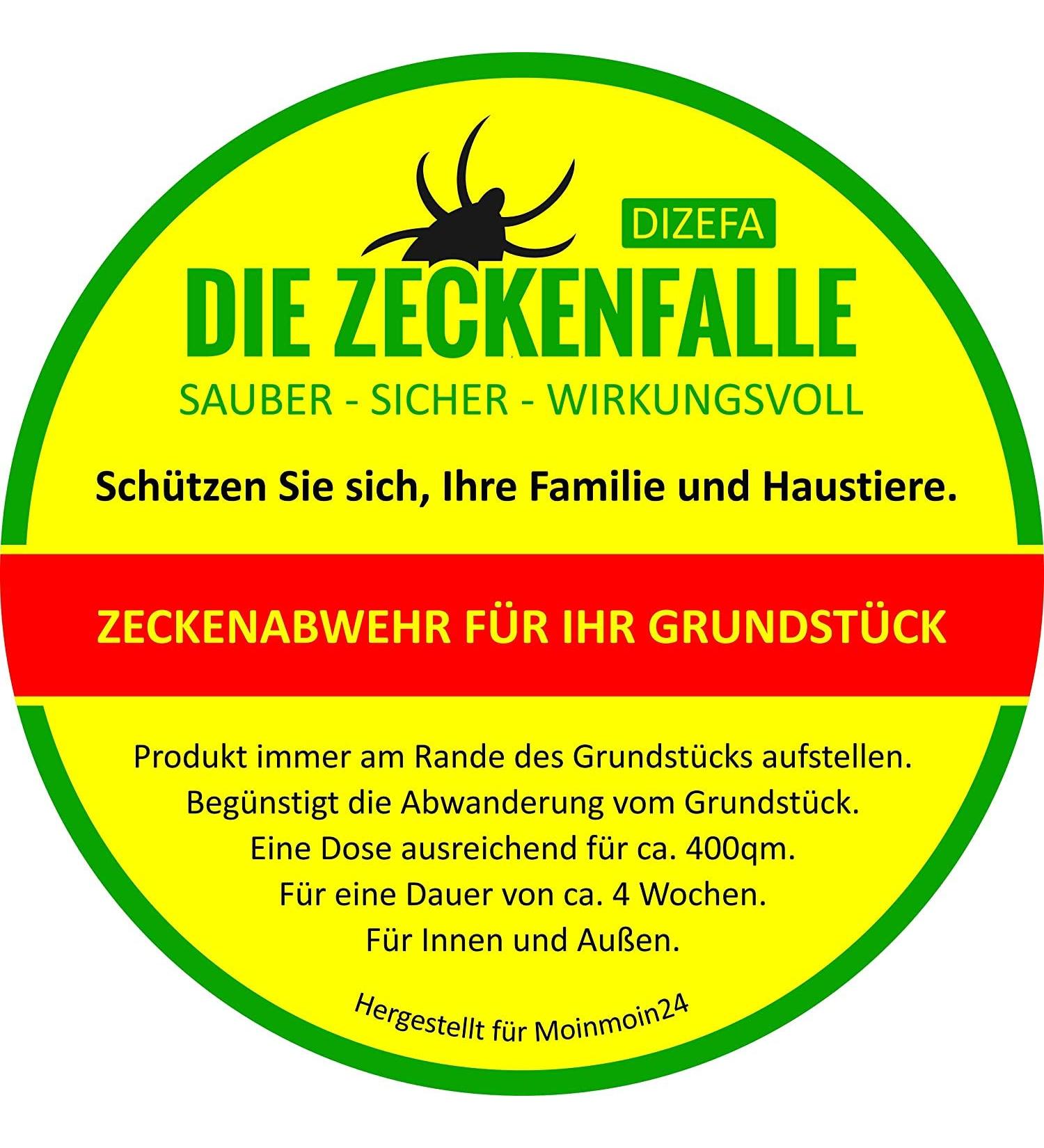 Dizefa Tick Traps (4 Cans) - Original Tick Defense for Gardens | Innovative Protection for Humans & Pets | Lower Risk of FSME & Lyme Disease - Buy Online on SooperMarket.com