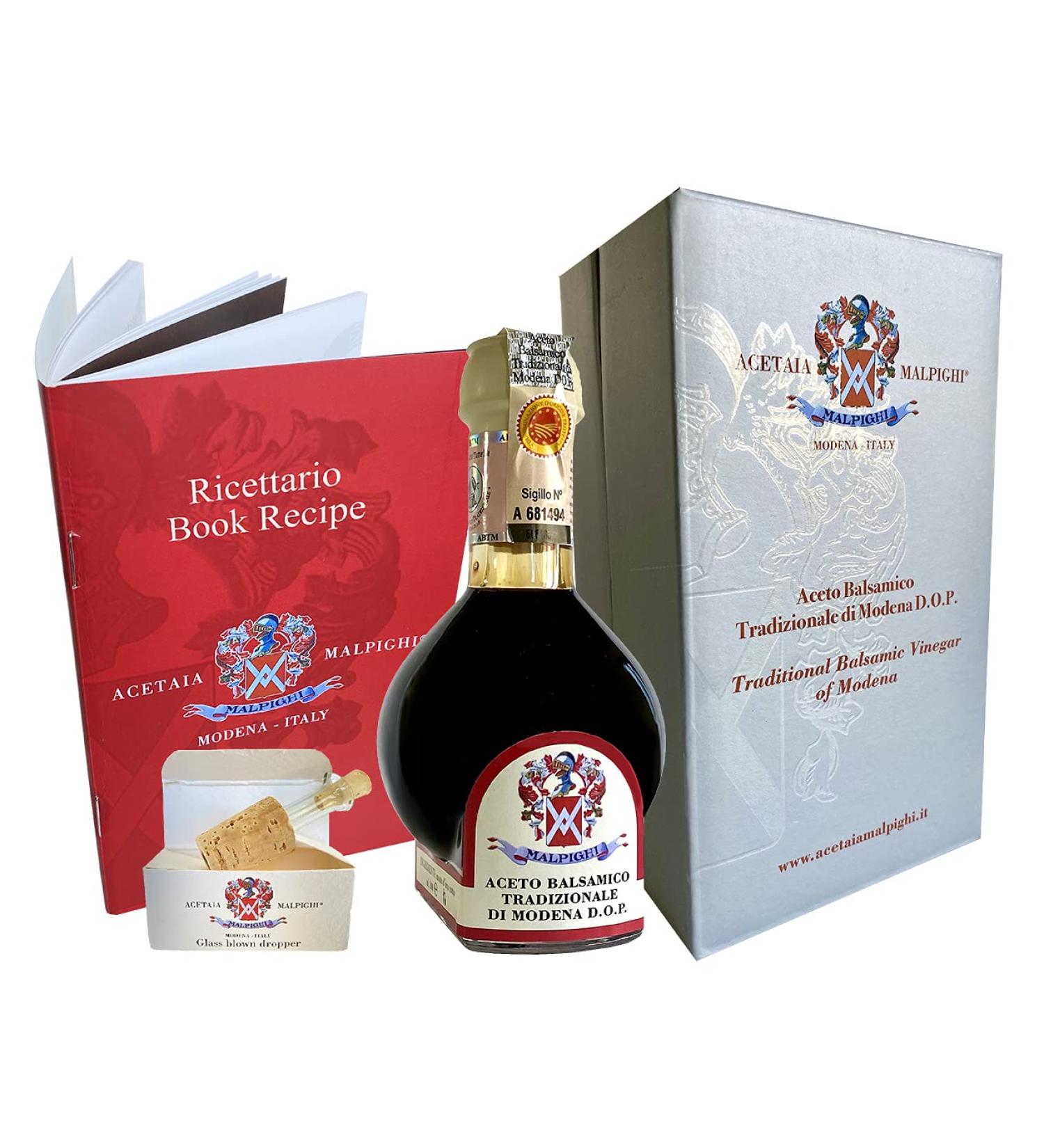 Traditional Balsamic Vinegar of Modena PDO 12 Years Old 100ml +Tic Doser & Recipes Book - Buy Online on SooperMarket.com