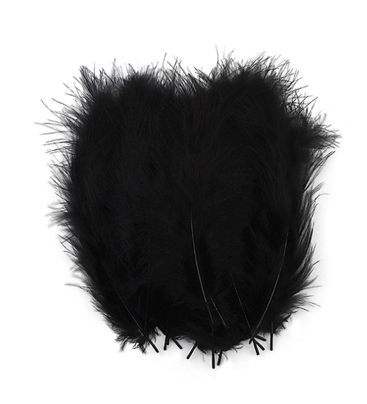 100pcs Black Feathers for Crafts & Dreamcatcher Making - DIY Fringe Trim & Colored Material - Buy Online on SooperMarket.com