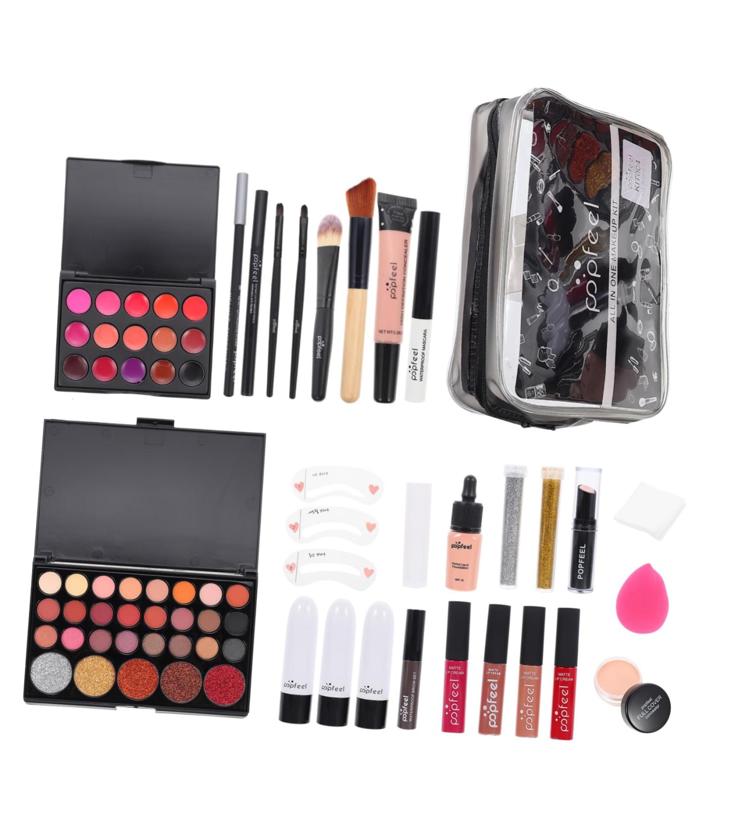 Balacoo Women's Makeup Set - 2 Stylish Cosmetic Bags & All-in-One Toiletry Kit for Professional Makeup - Durable & Portable Makeup Organizer - Buy Online on SooperMarket.com