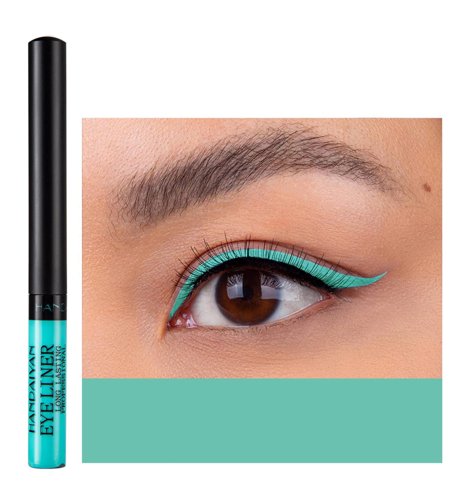 DekRion Liquid Eyeliner - Matte Colored Waterproof High Pigment Eye Makeup in Light-Green (16Light-Green) - Buy Online on SooperMarket.com
