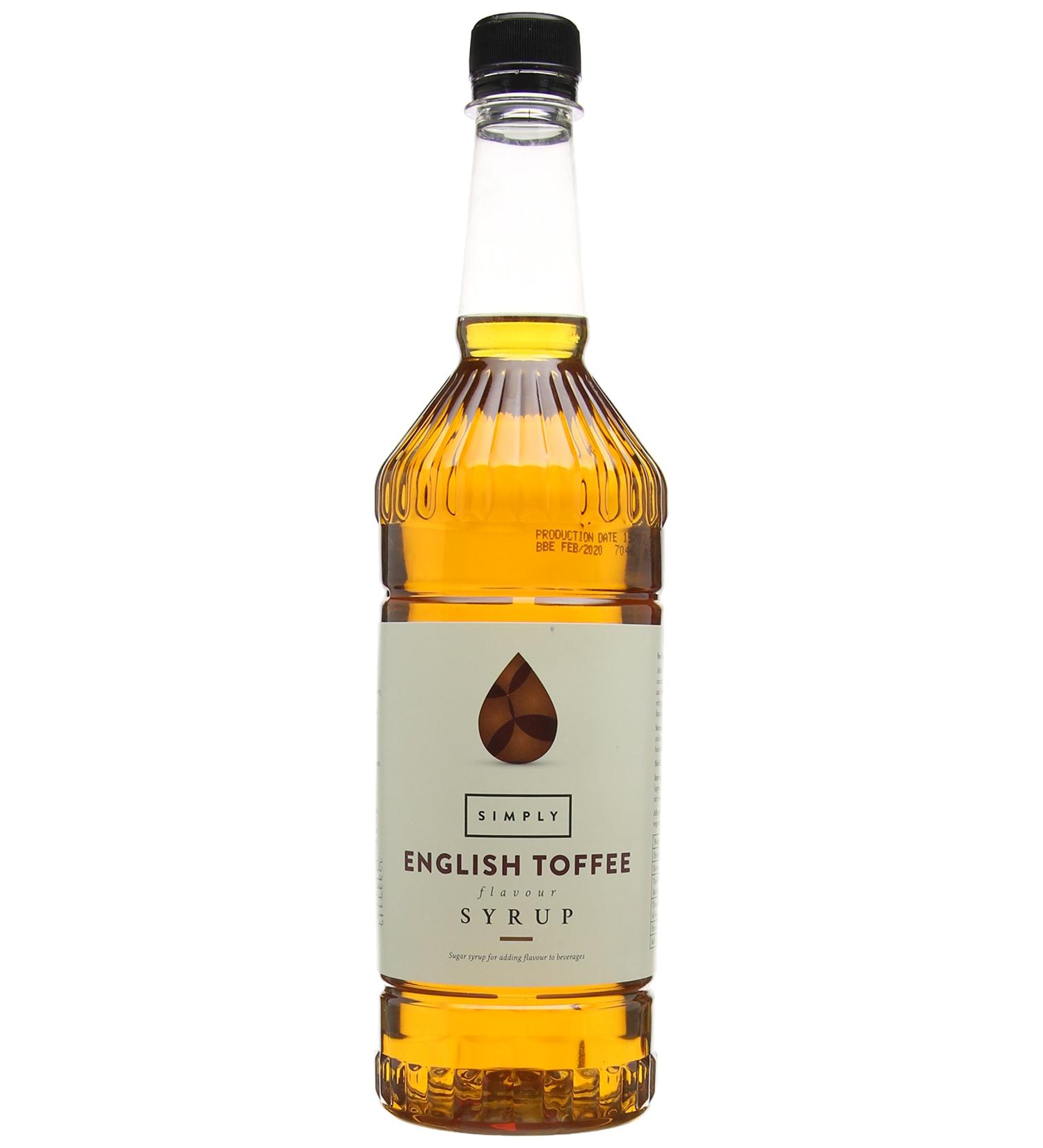 Simply English Toffee Syrup 1 Litre - Buy Online on SooperMarket.com