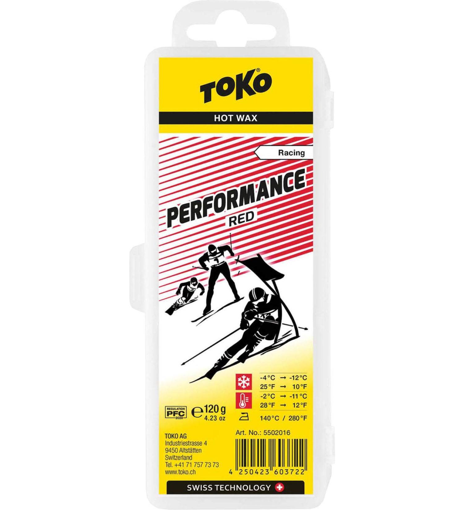 Toko Ski Wax Performance red -4 C -- -12 C 120 g