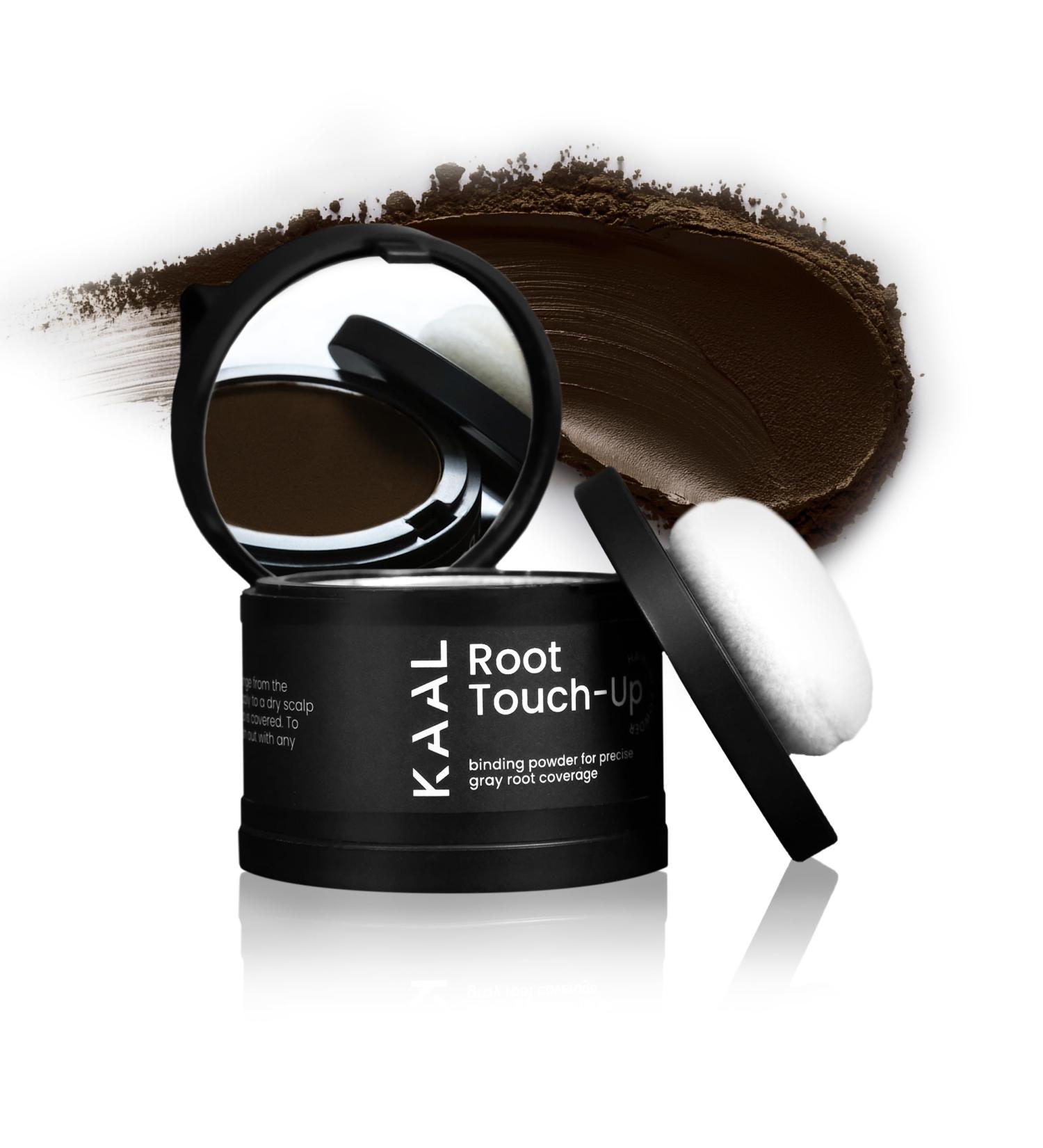 KAAL Hairline Powder - Conceal Hair Loss & Thinning Hair | Touch Up Powder for Hair Toppers Eyebrows & Beards (Dark Brown) - Shop Internationally - Buy Online on SooperMarket.com