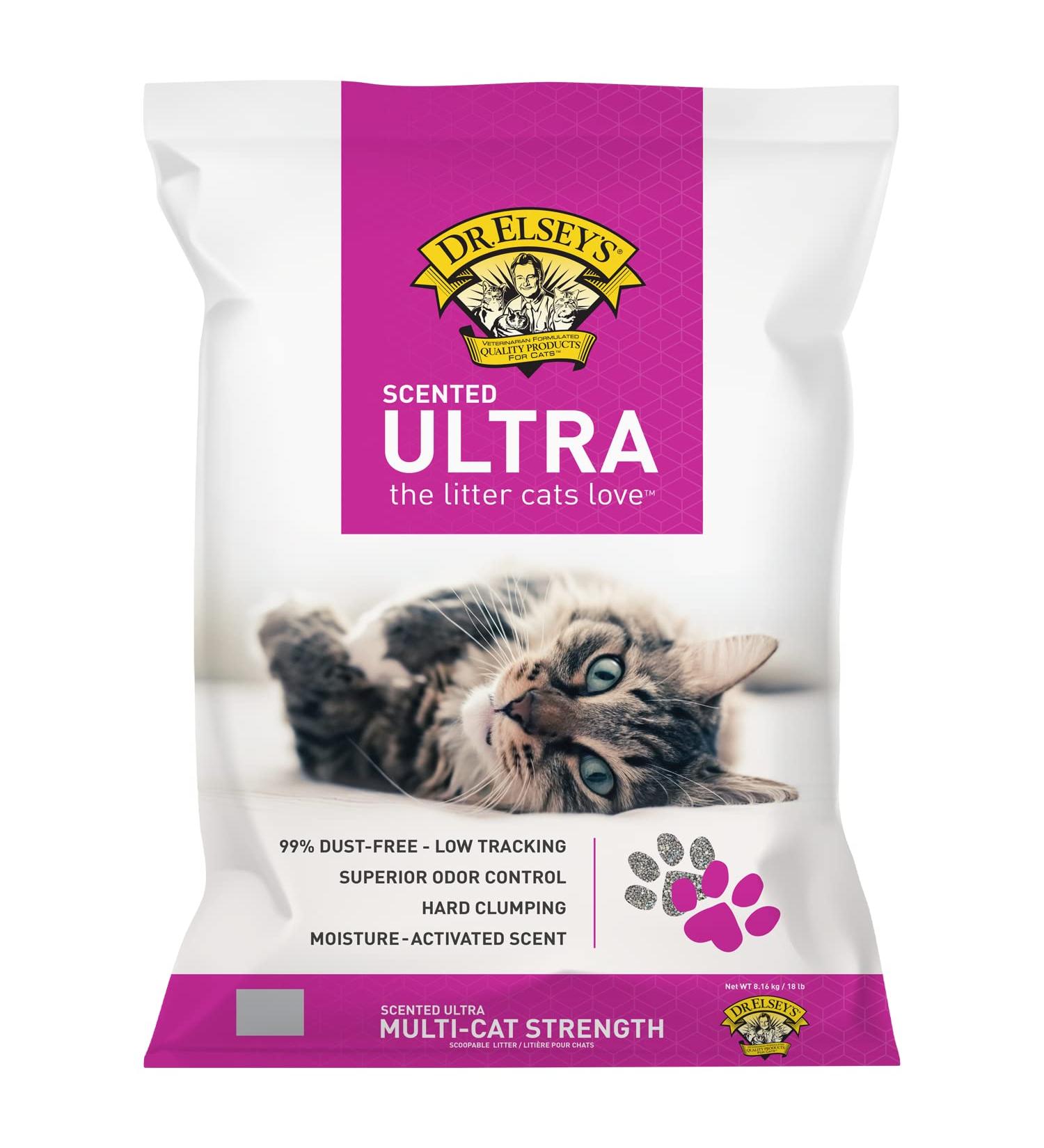 Elsey's Ultra Scented Cat Litter 18lb/8.16kg - Pack May Vary | Precious Cat Clay Litter - Buy Online on SooperMarket.com
