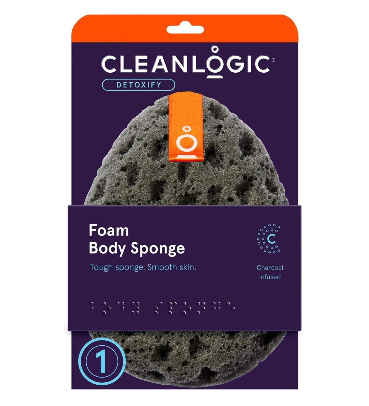 Clean Logic Charcoal Infused Sea Foam Body Sponge - Pack of 3 - Buy Online on SooperMarket.com