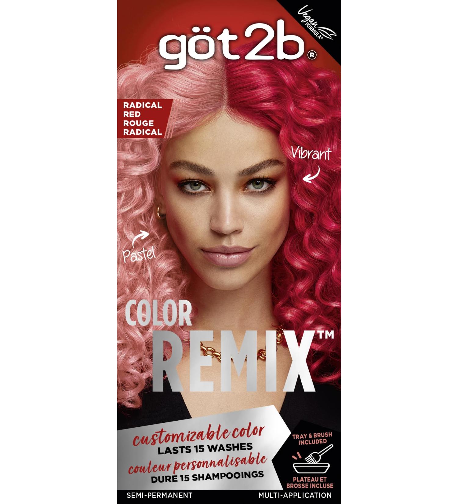 Got2b Color Remix 092 Radical Red - Customizable Semi-Permanent Hair Color for Vibrant Long-Lasting Results | Shop Internationally - Buy Online on SooperMarket.com