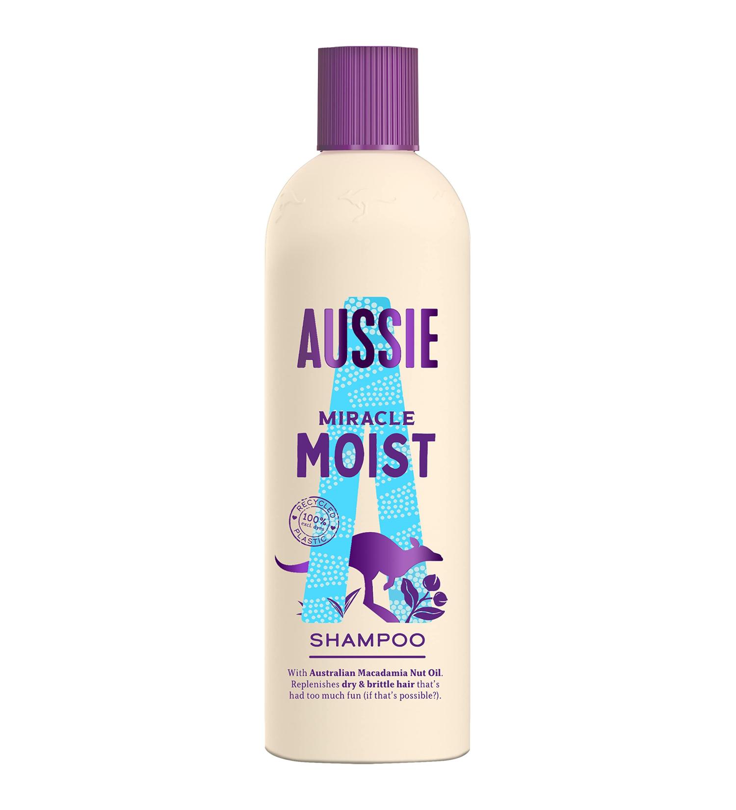 Aussie Miracle Moist Shampoo 300ml - Hydrating & Nourishing Hair Care | International Shipping Available - Buy Online on SooperMarket.com