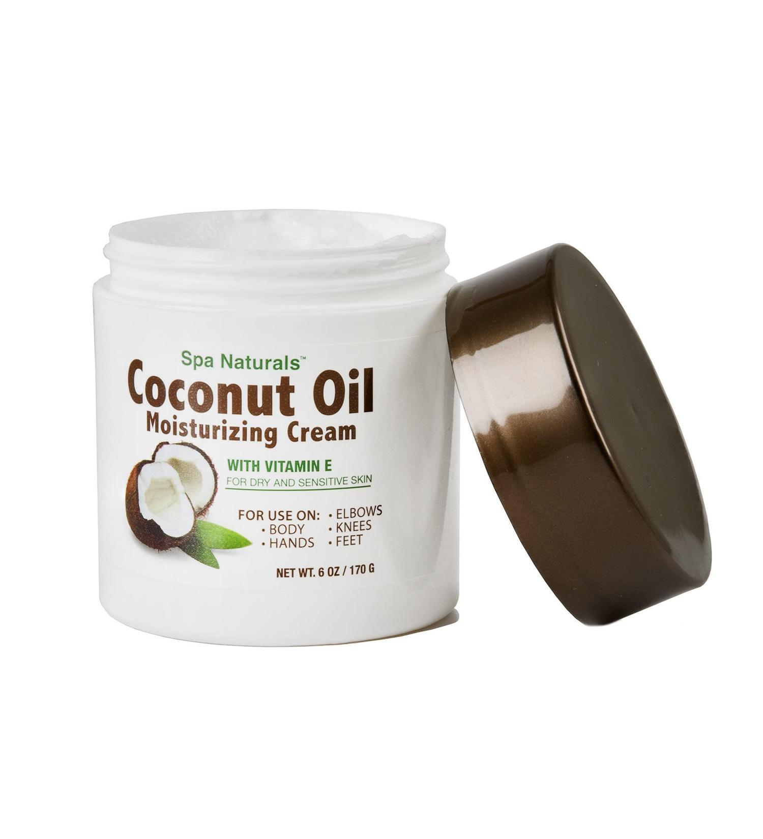Spa Naturals Coconut Oil Moisturizing Cream - Hydrating Skincare Essential - Buy Online on SooperMarket.com