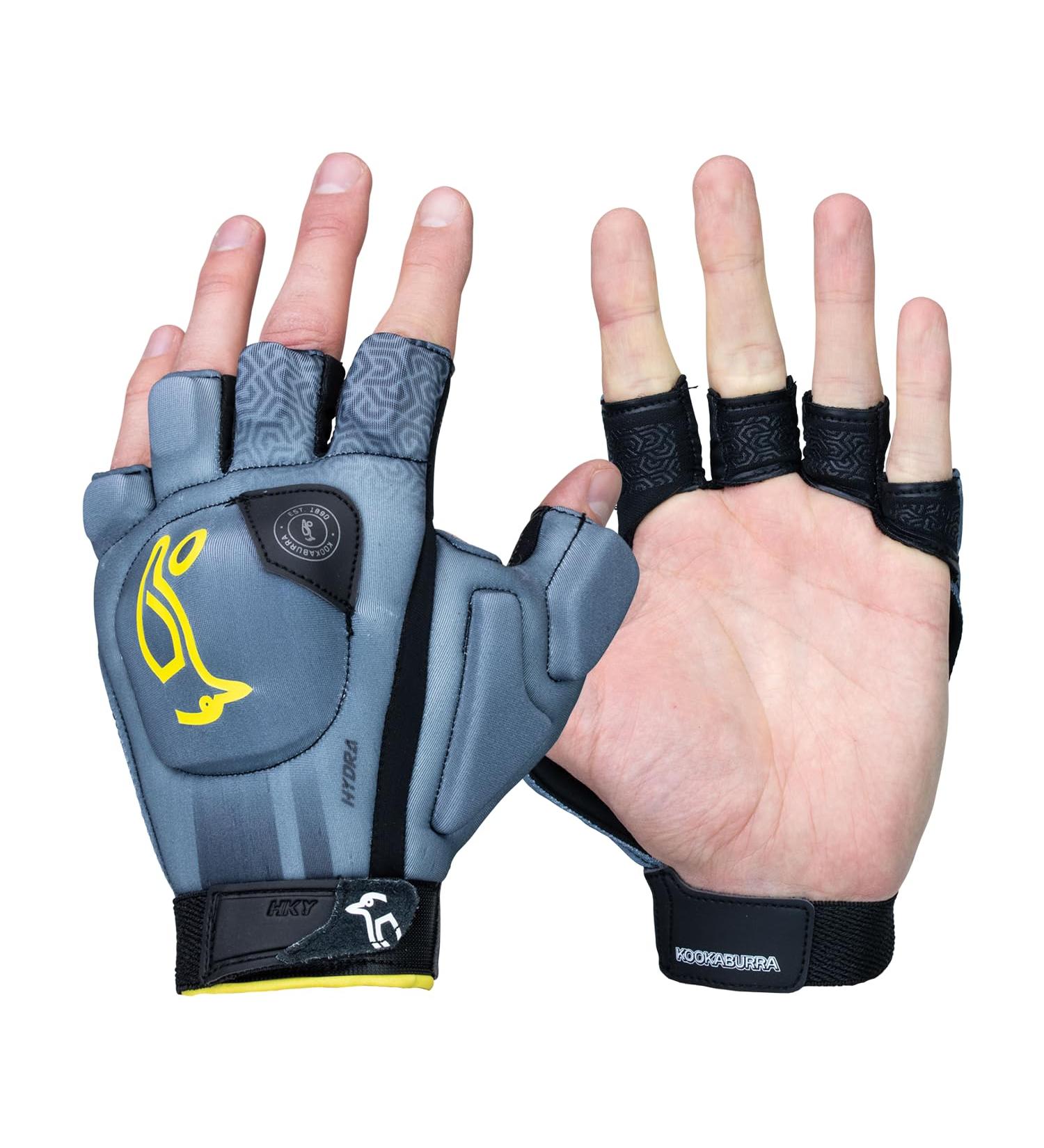 KOOKABURRA Hydra Hockey Gloves - Small Left Hand - Grey | International Shipping Available - Buy Online on SooperMarket.com