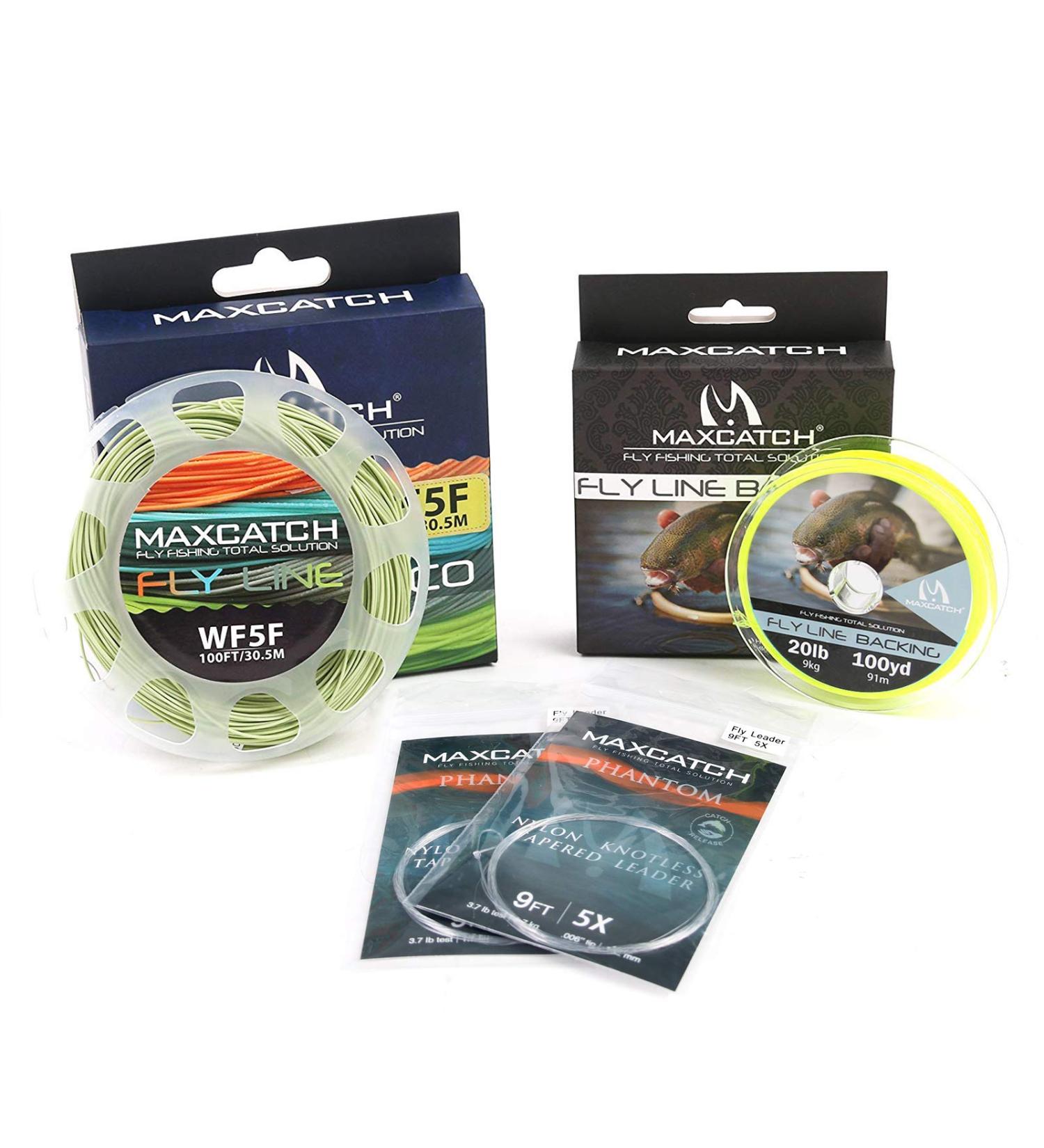 Maxcatch ECO Floating Fly Fishing Line | Weight Forward Design | Welded Loop | Moss Green WF3F-100FT - Buy Online on SooperMarket.com