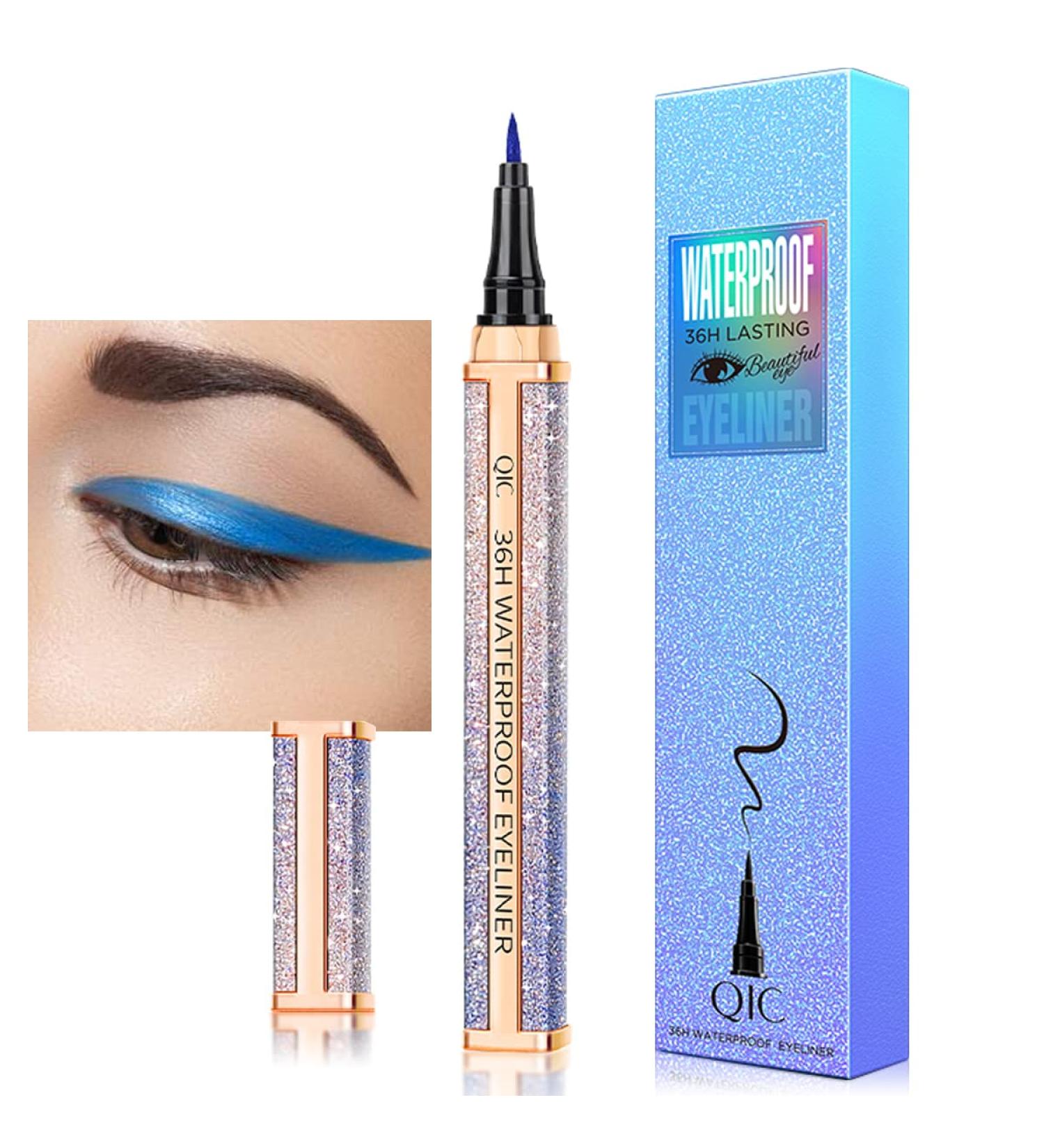 DekRion Liquid Eyeliner - Moonlight Blue | Smudgeproof, Waterproof, Long-lasting - Buy Online on SooperMarket.com