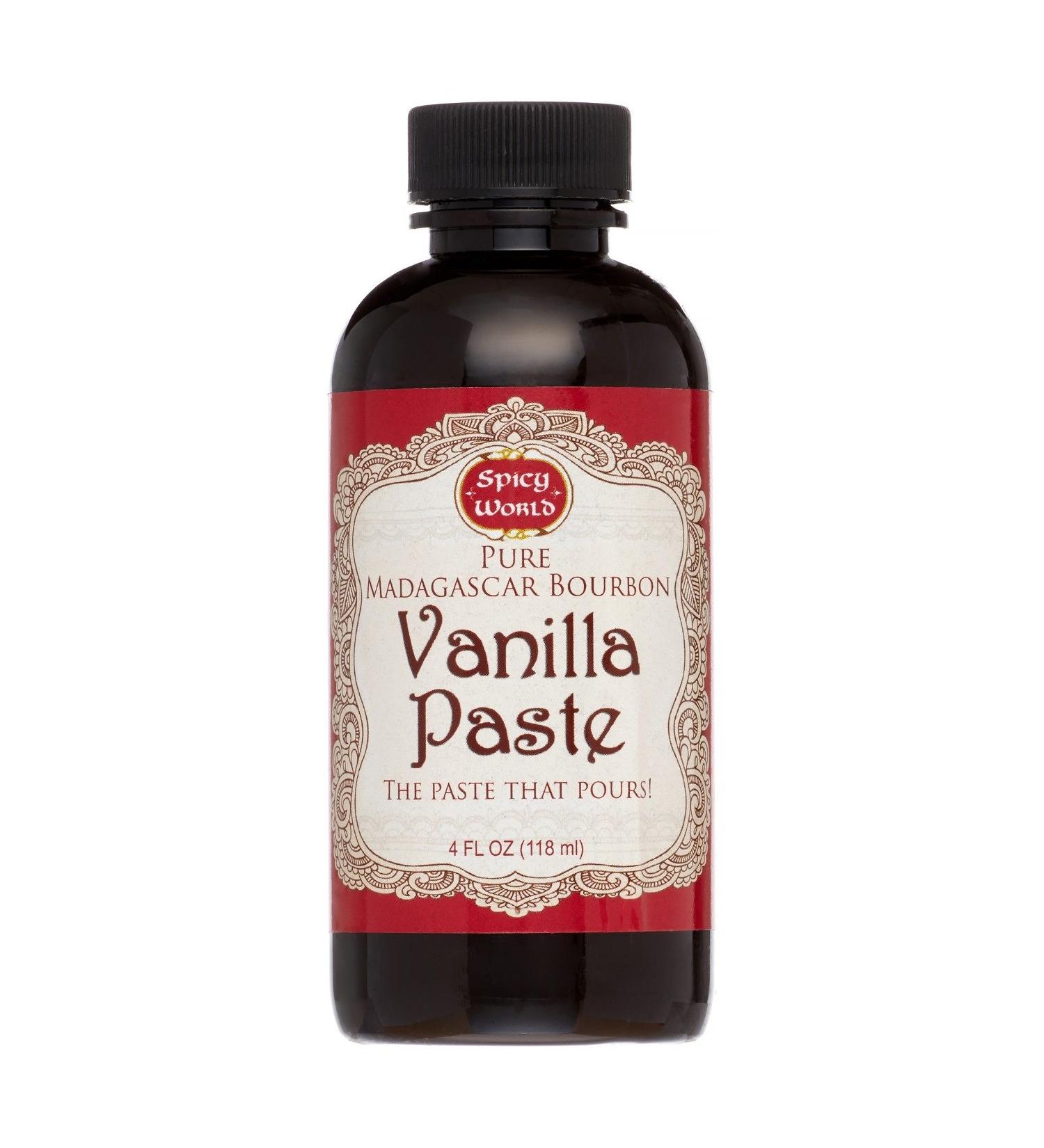 Spicy World Madagascar Bourbon Vanilla Paste 4oz - Premium 4oz Paste for Baking & Cooking - Buy Online on SooperMarket.com