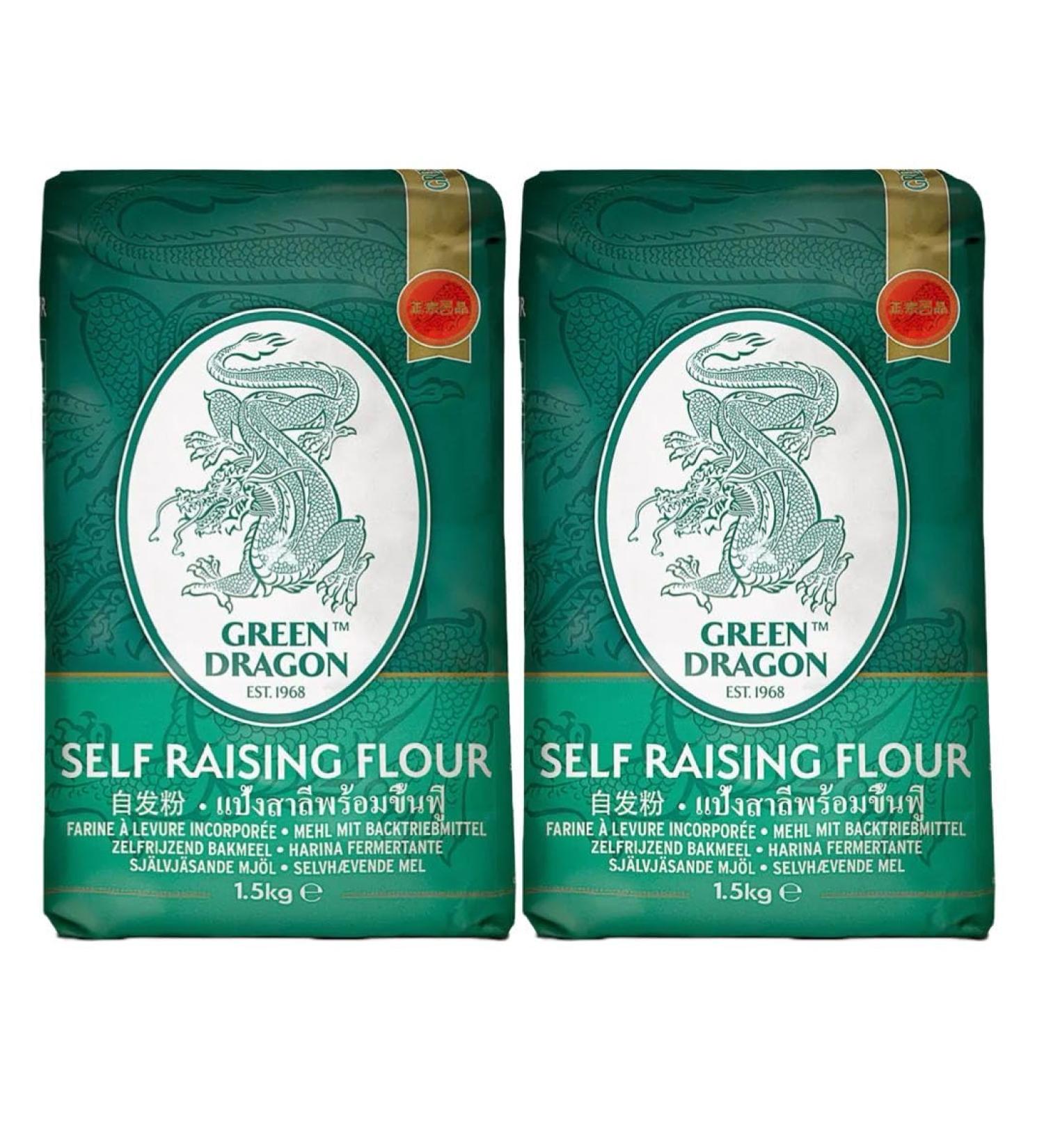 Green Dragon Thai Self Raising Flour for Baking 1.5kg (Pack of 2)  - Buy Online on SooperMarket.com