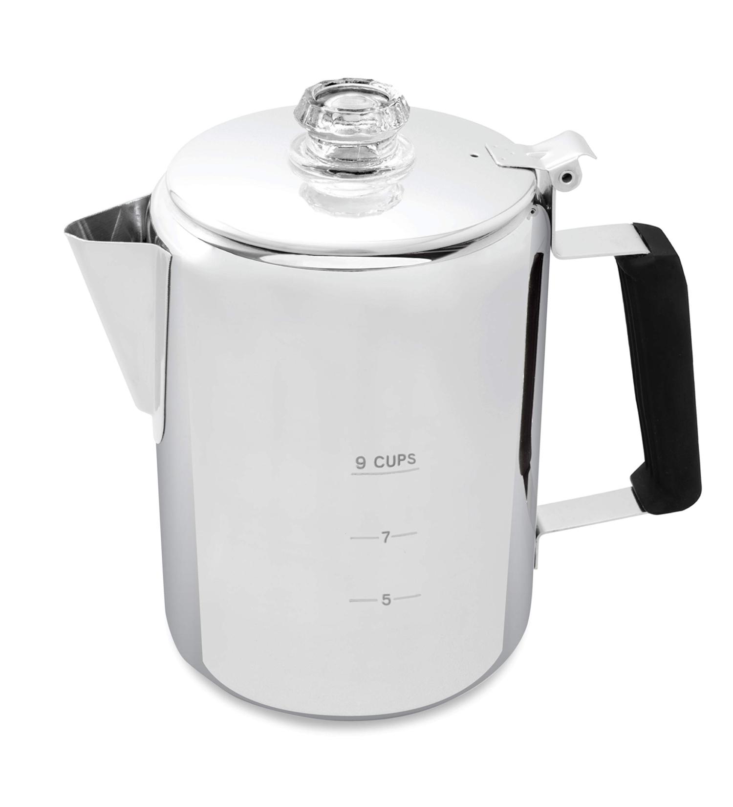 Frog Warrior Camping Coffee Pot - 9 Cup Percolator for Camps, Cabin, and RV Stovetops - Buy Online on SooperMarket.com
