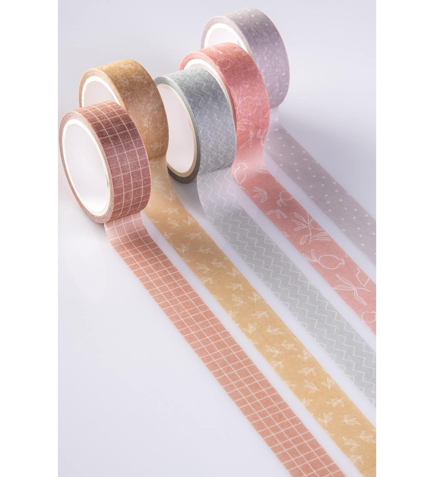 DIVERSEBEE Pastel Washi Tape Set - 5 Rolls Decorative Craft Tape for Scrapbooking, Journaling & Gift Wrapping (Forest) - Buy Online on SooperMarket.com