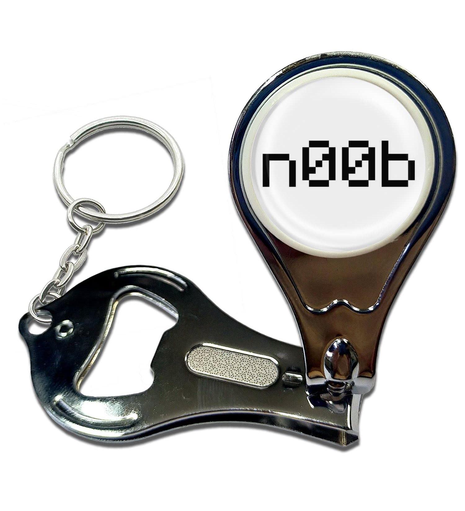 BadgeBeast.co.uk n00b - Key Ring Bottle Opener and Nail Clipper - Buy Online on SooperMarket.com