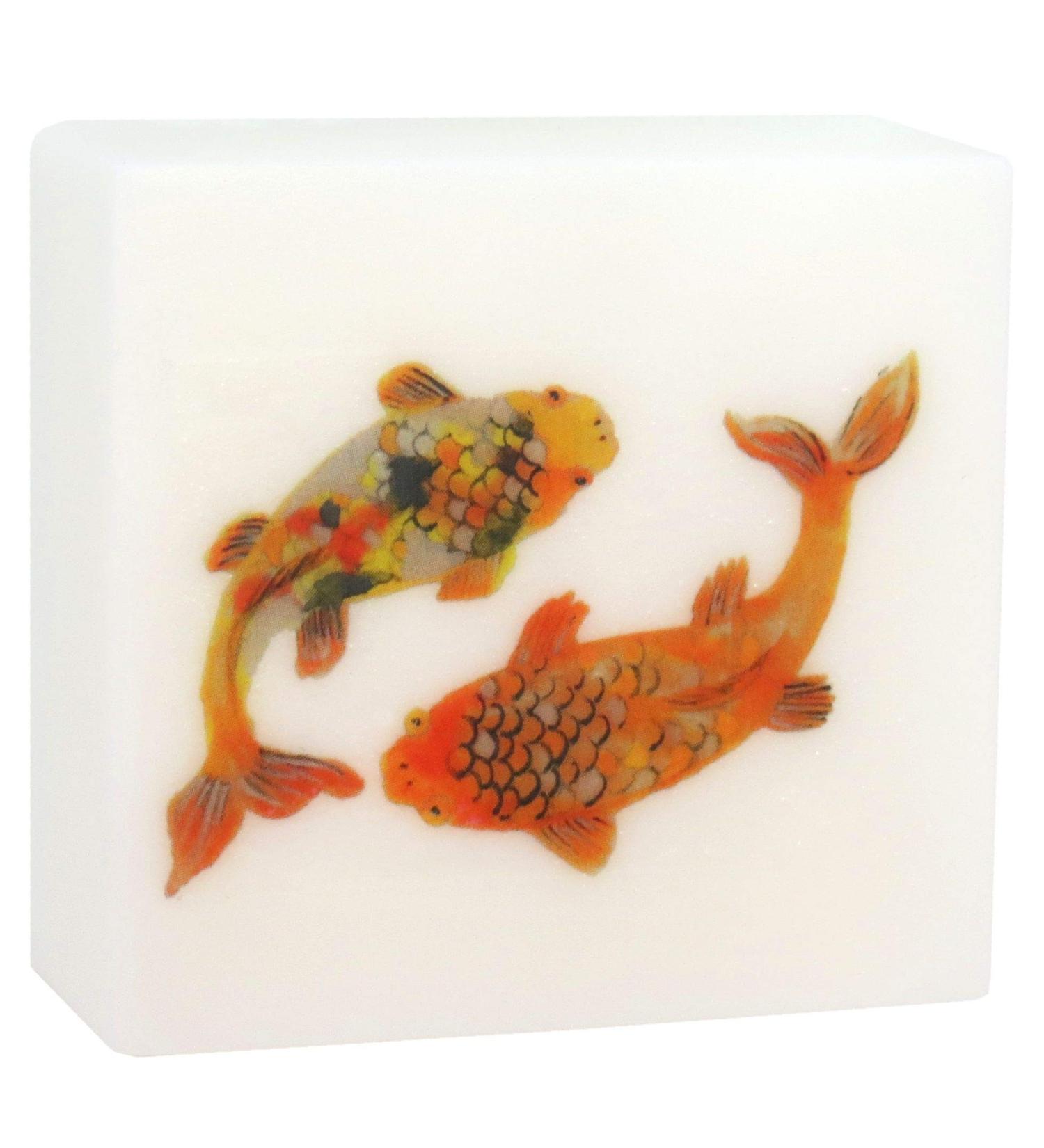 Bamboo Scented Glycerin Soap with Koi Fish Design | Natural Handmade & Eco-Friendly - Buy Online on SooperMarket.com