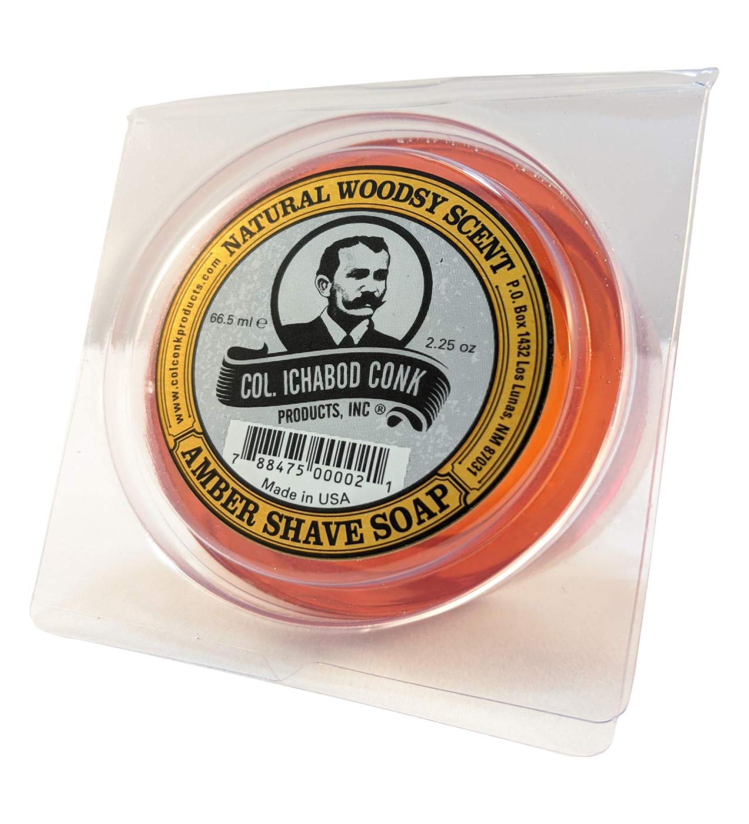 Col. Ichabod Conk Men's Amber Shaving Soap - Shave Bar for Smooth Shave - Buy Online on SooperMarket.com