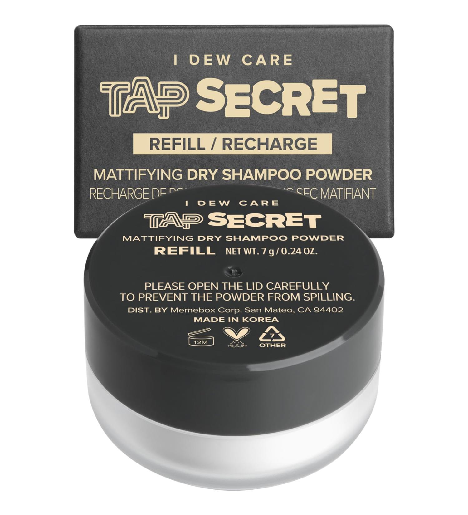 I DEW CARE Dry Shampoo Powder Refill | Non-Aerosol Benzene-Free Travel Size | Mattifying Root Boost with Black Ginseng | No White Cast for Teens Women and Men - Buy Online on SooperMarket.com
